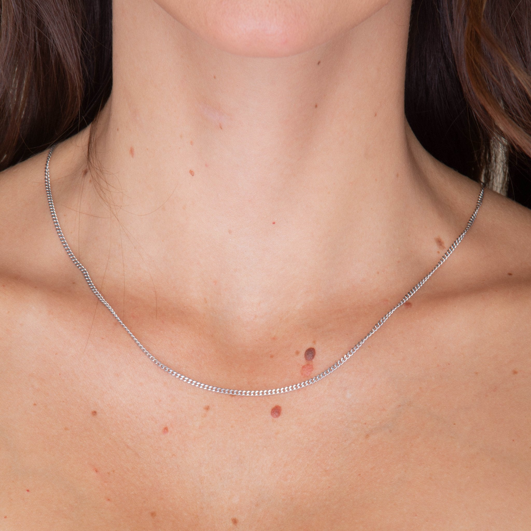 2mm Cuban Chain Necklace - Main Image