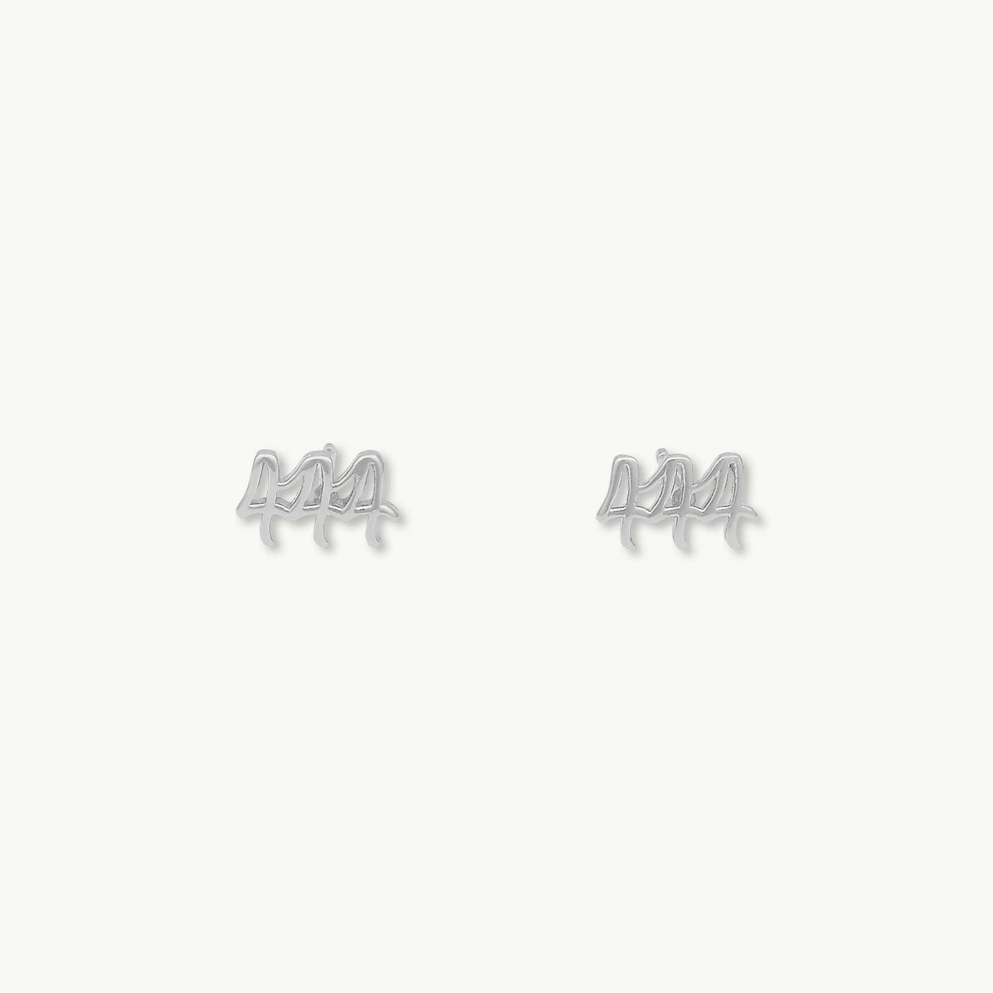 444 Angel Number Earrings - Camile & Stone