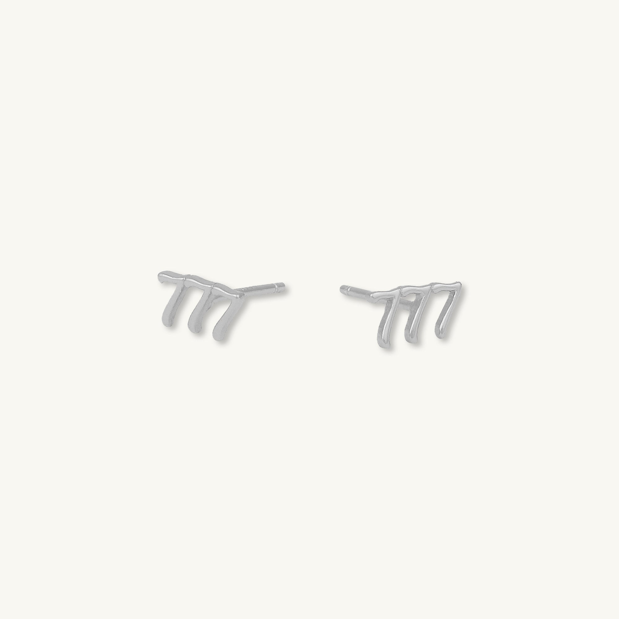 777 Angel Number Earrings - Camile & Stone