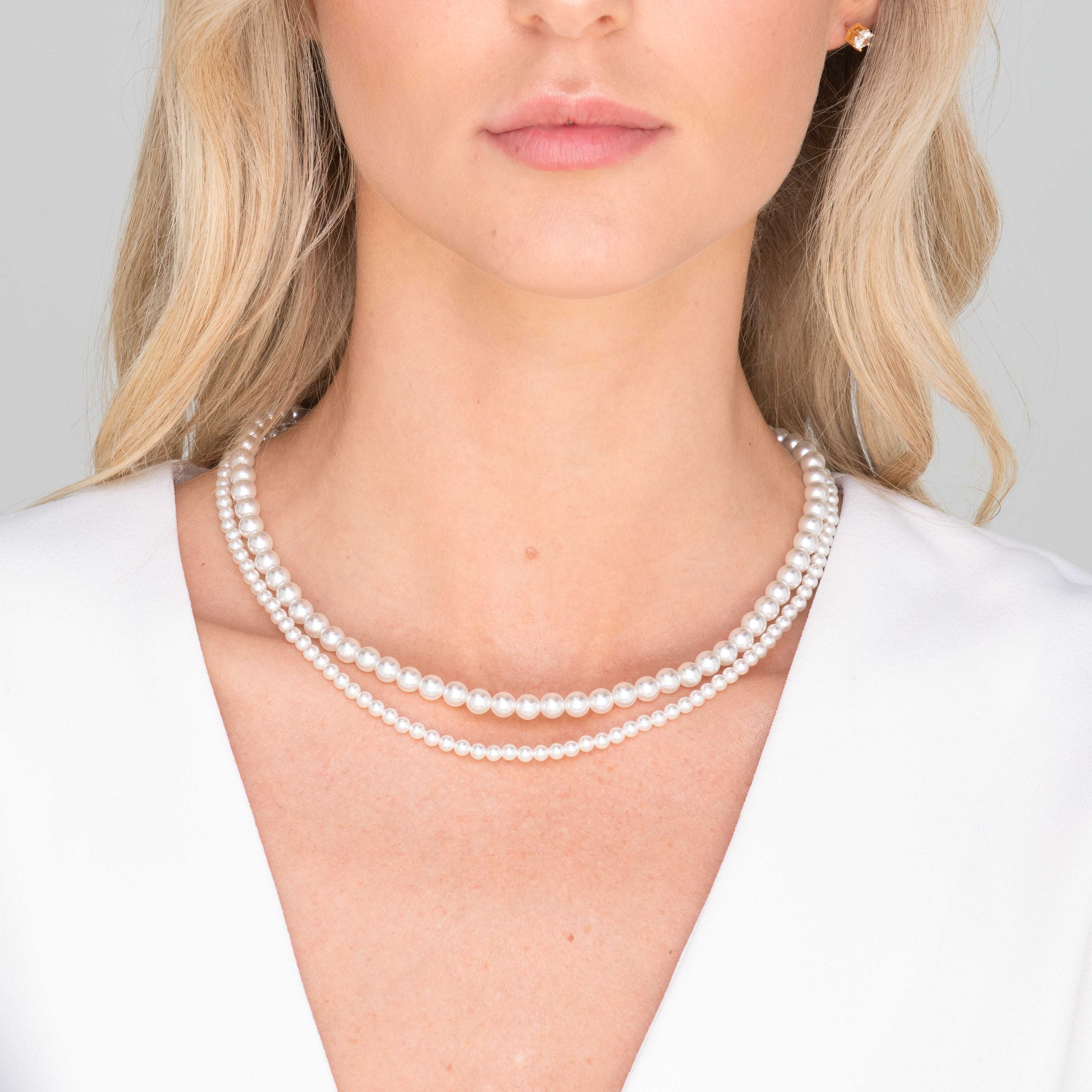 Classic 4mm Round Pearl Necklace