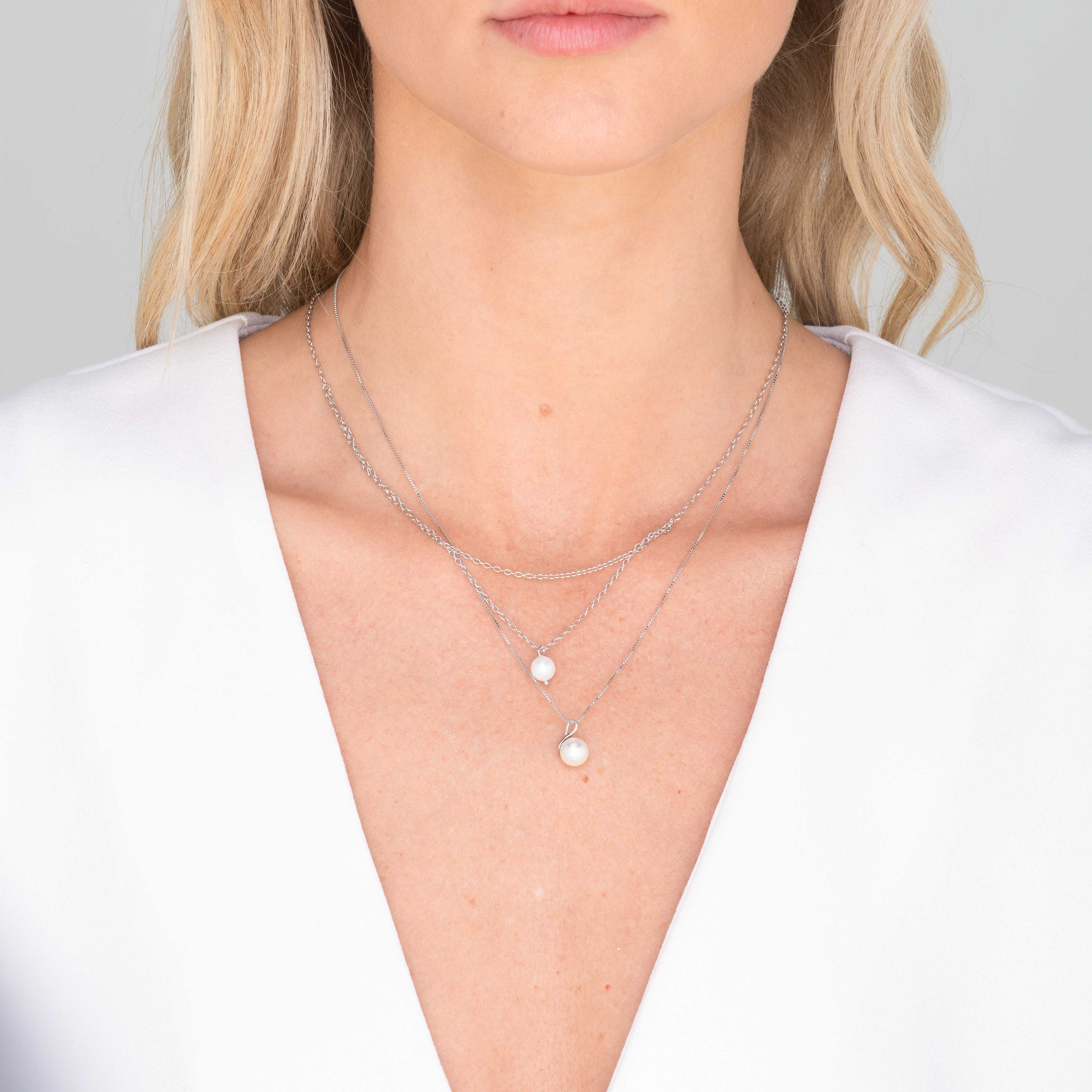 Classic Freshwater Pearl Drop Necklace