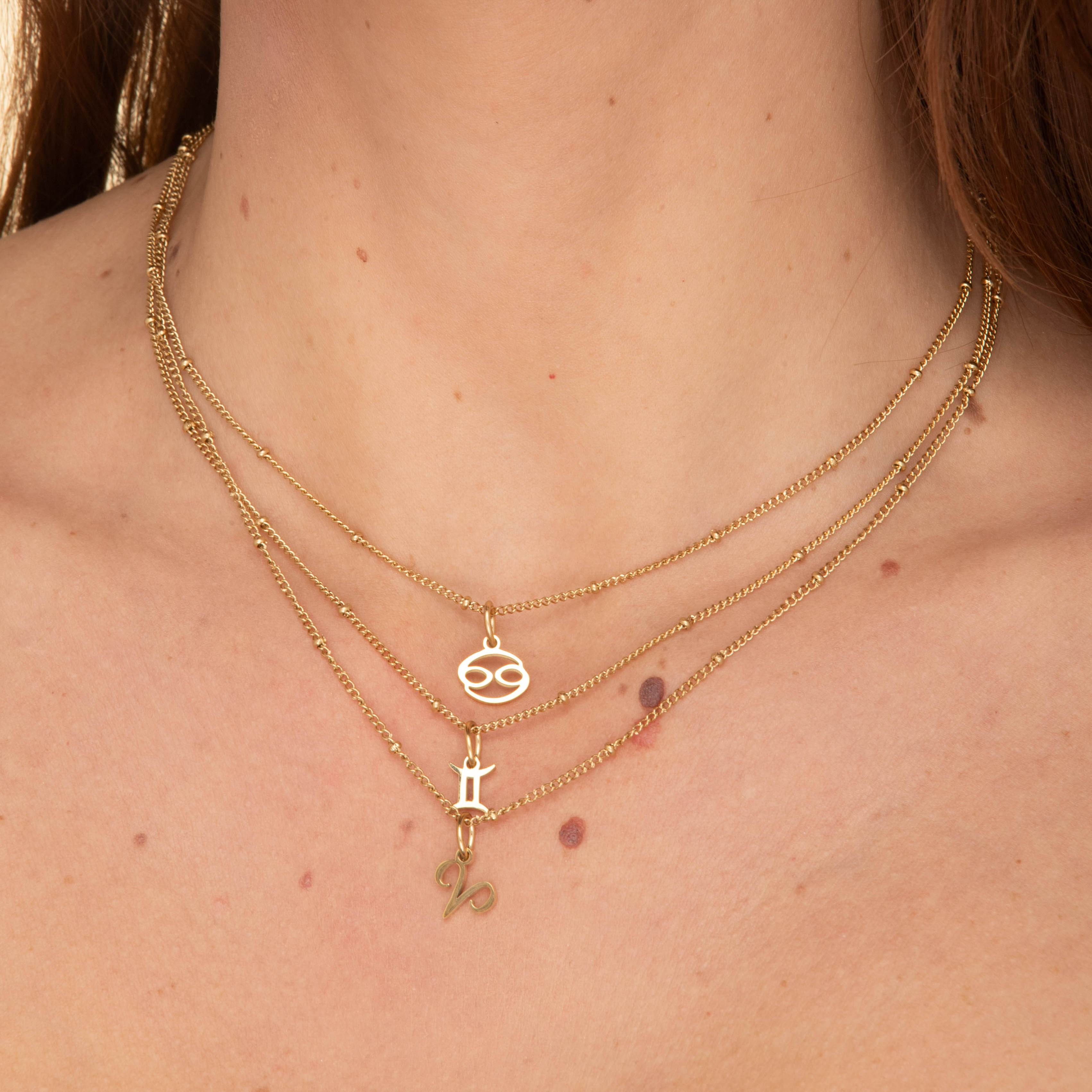 Gemini Pendant Zodiac Star Sign Necklace