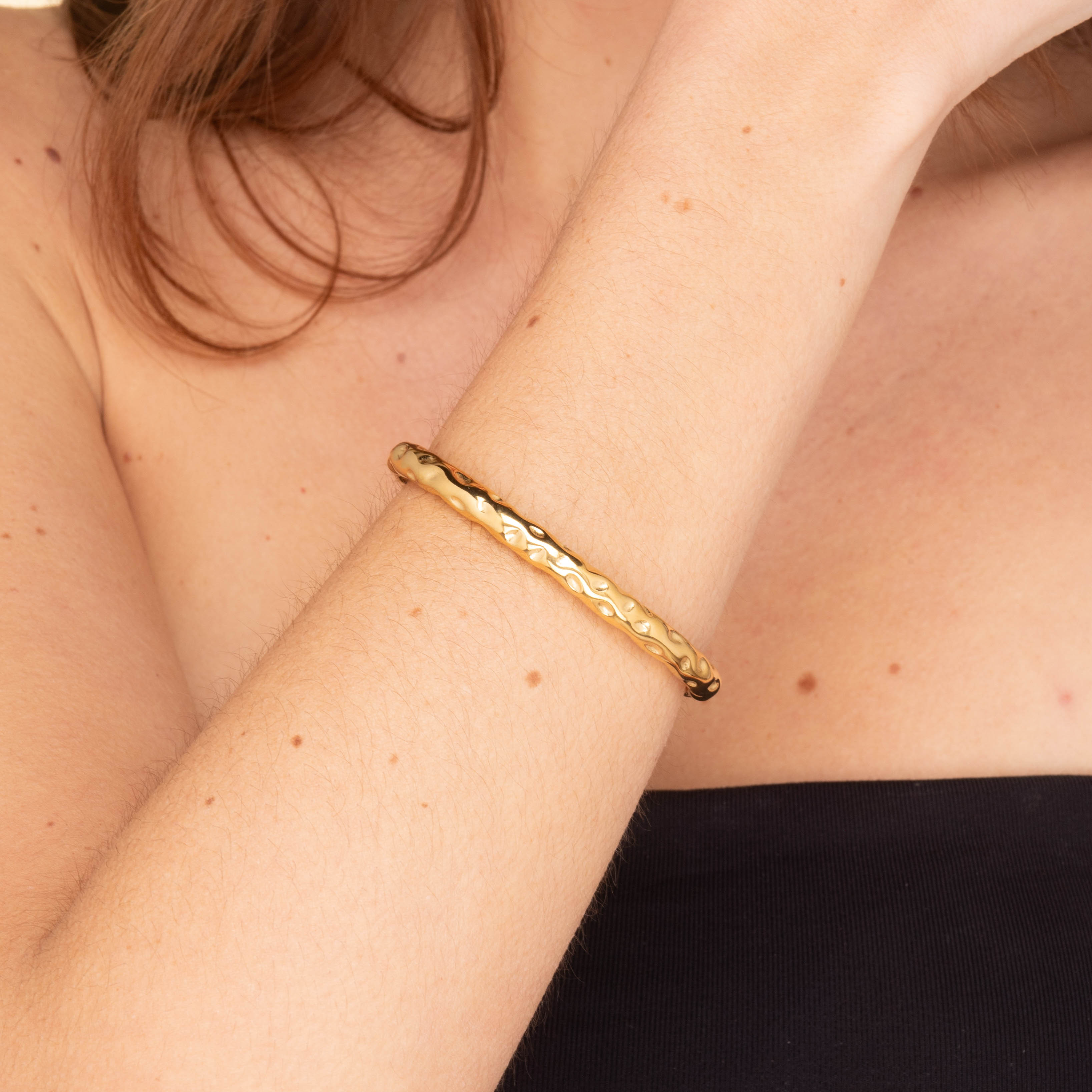 Statement Molten Cuff Bangle