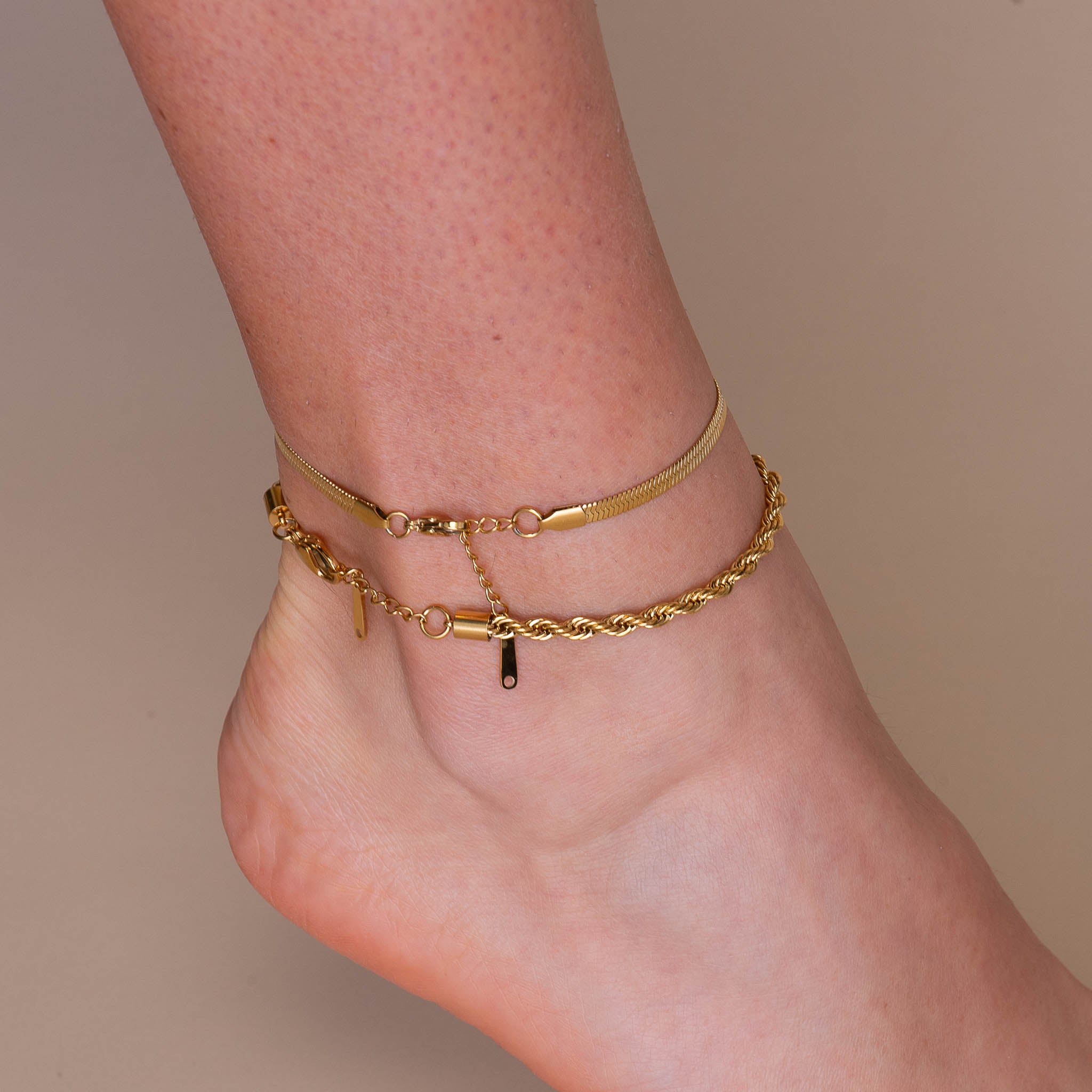 Herringbone Chain Anklet