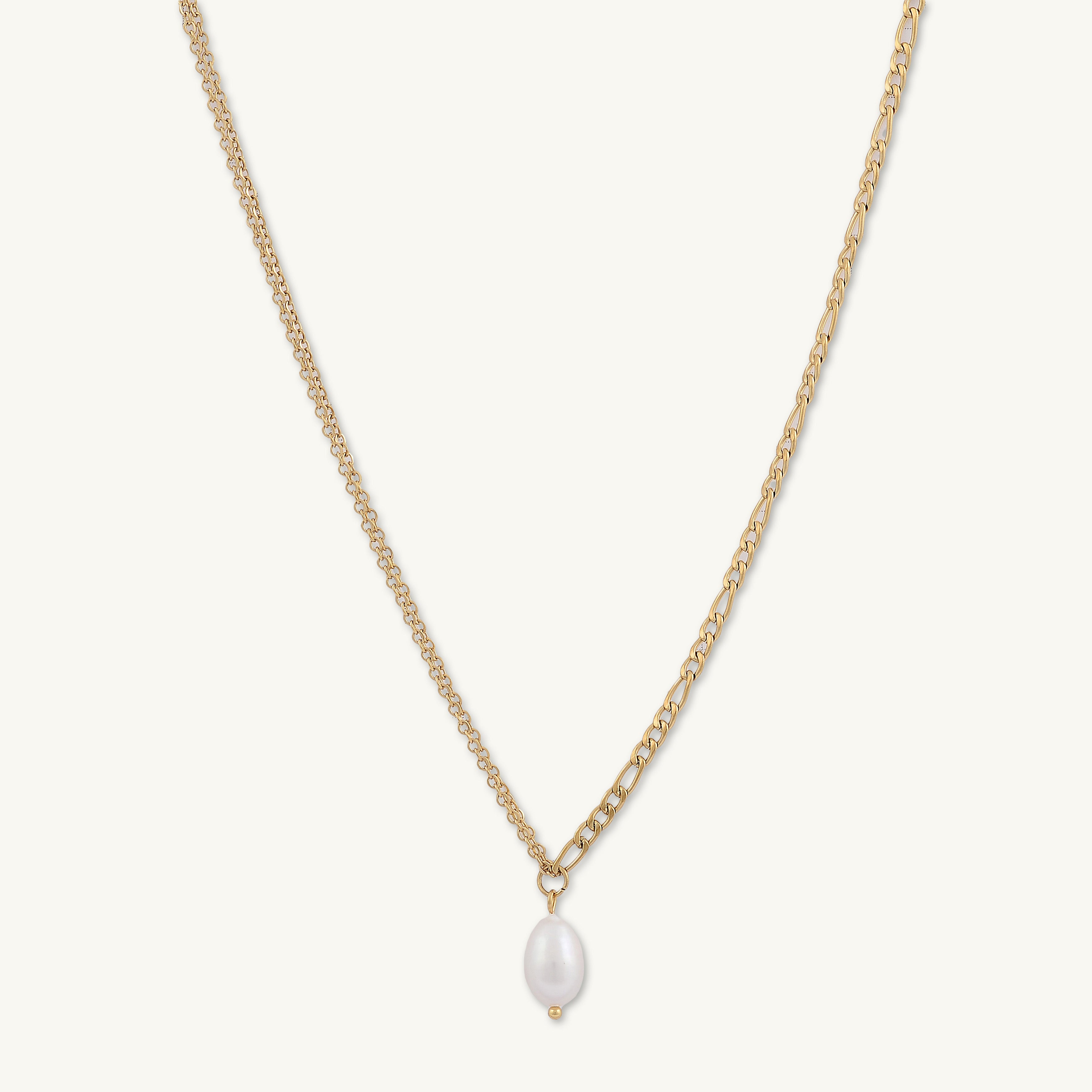 Pearl Figaro Chain Necklace