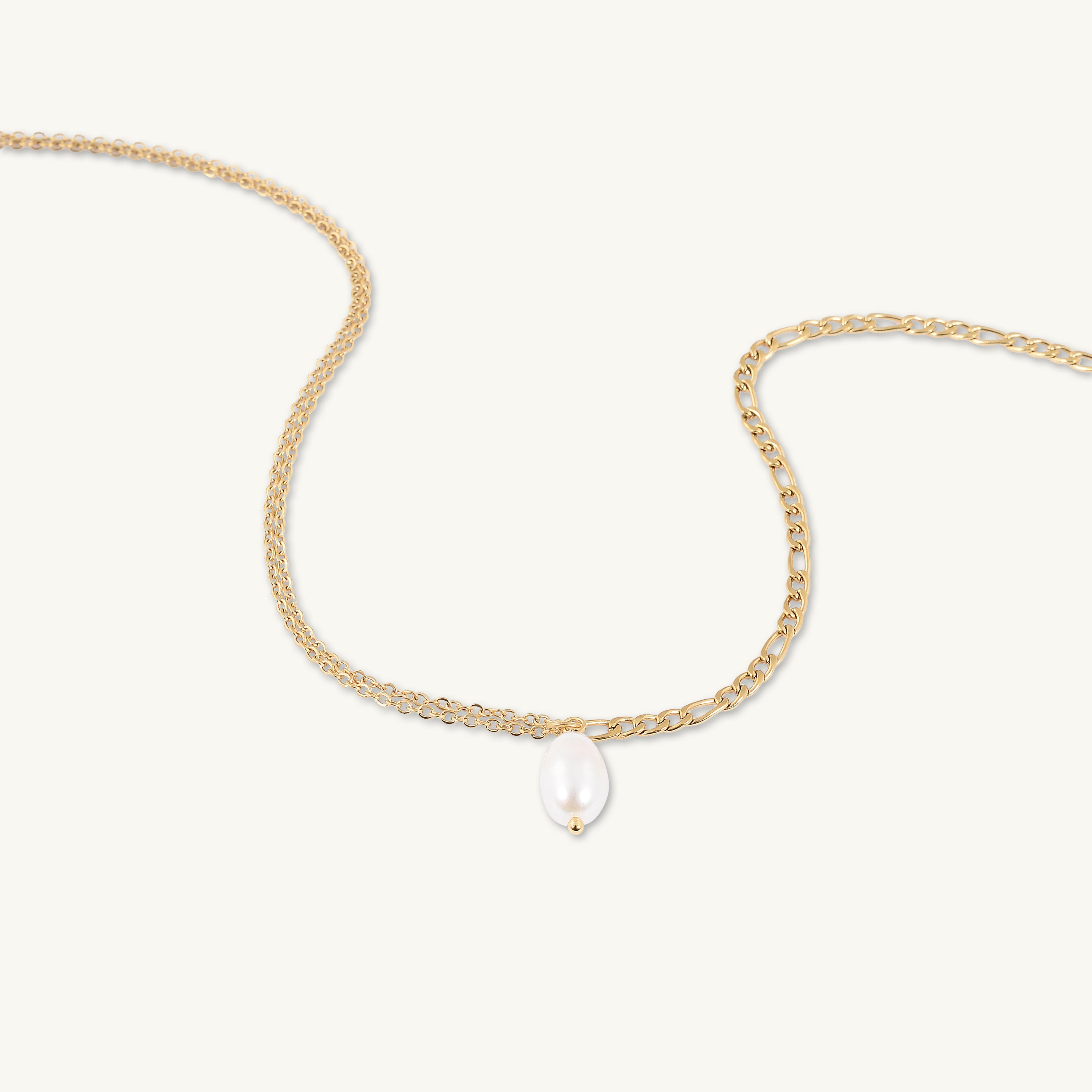 Pearl Figaro Chain Necklace