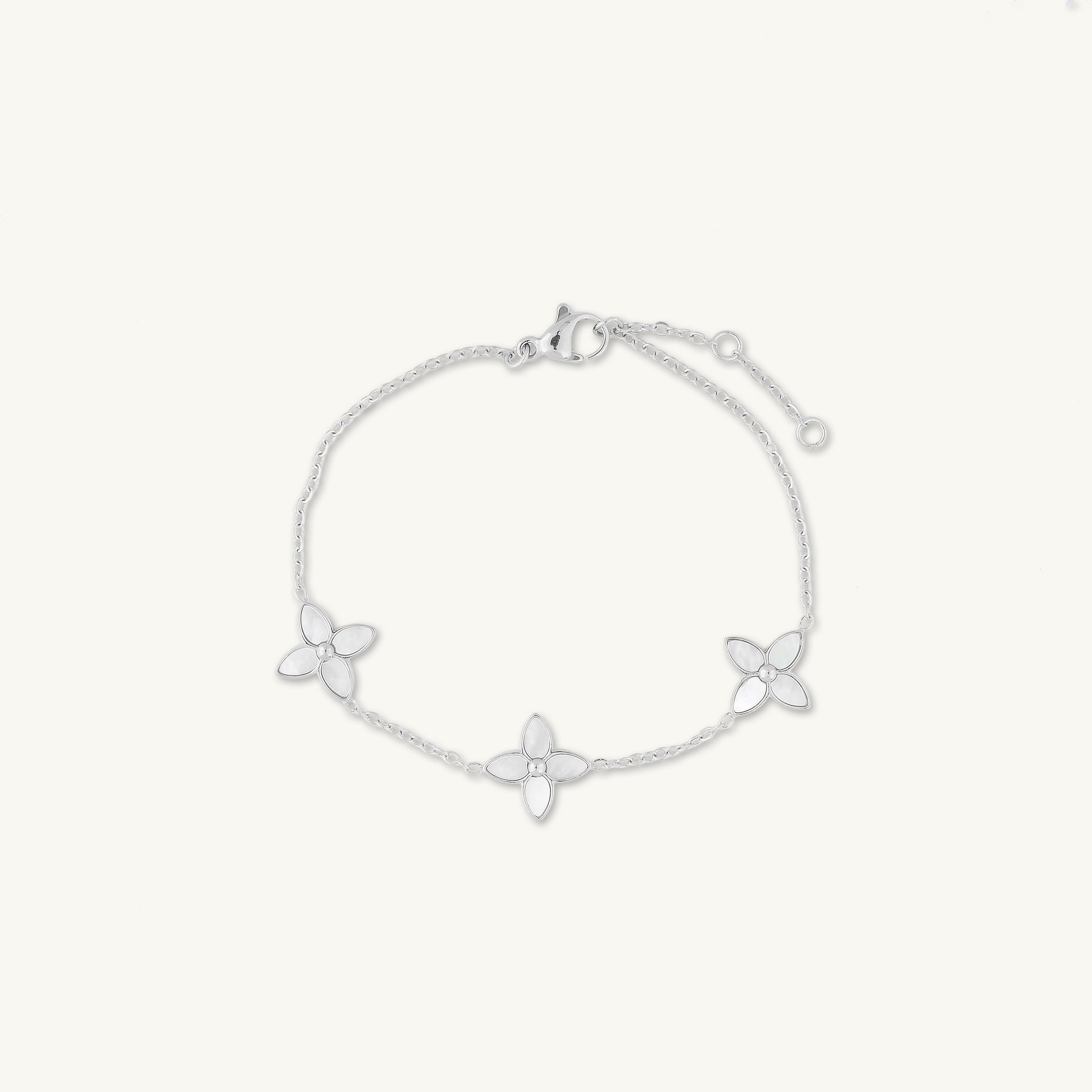 Trio Clover Marquise MOP Bracelet