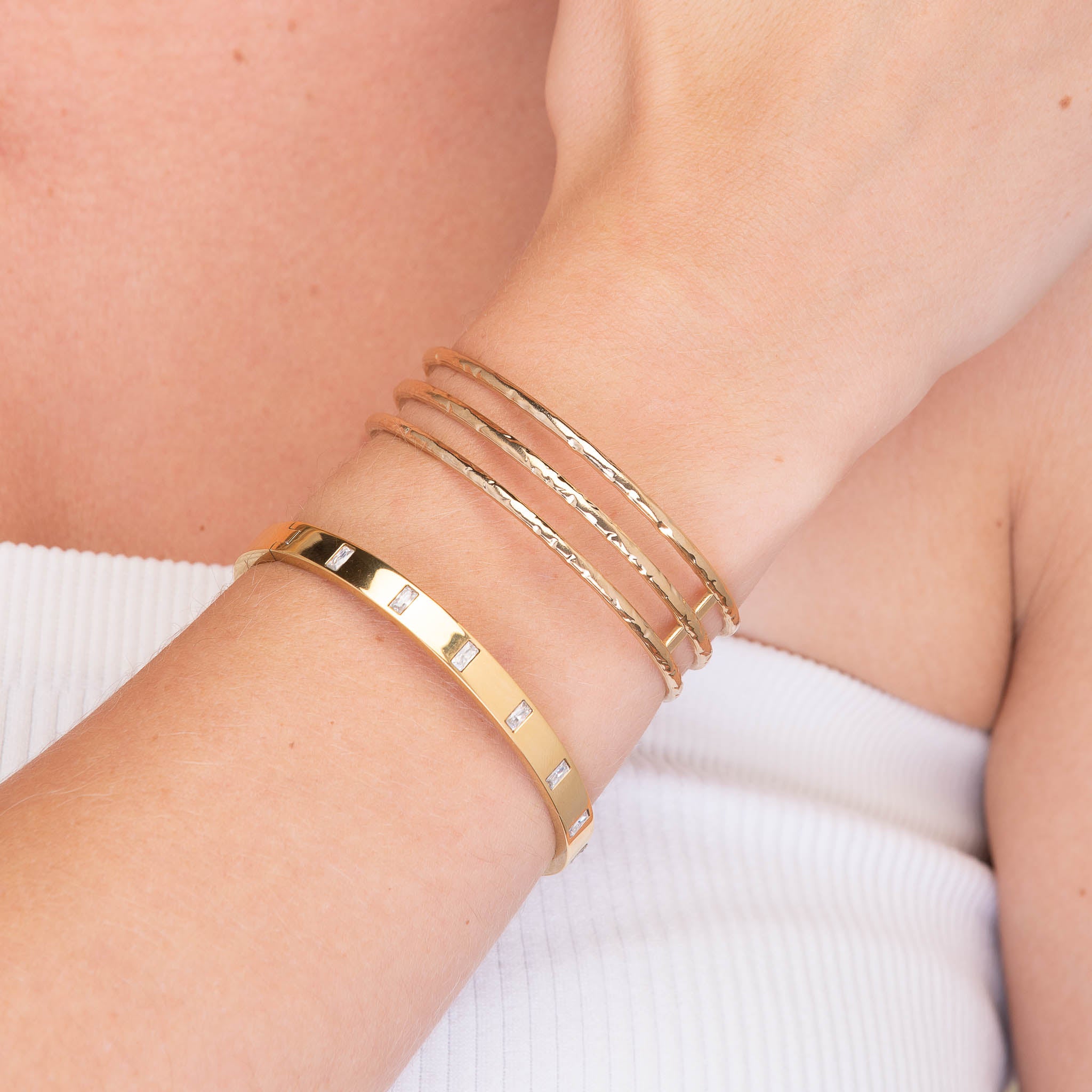 Triple Open Cuff Statement Bangle