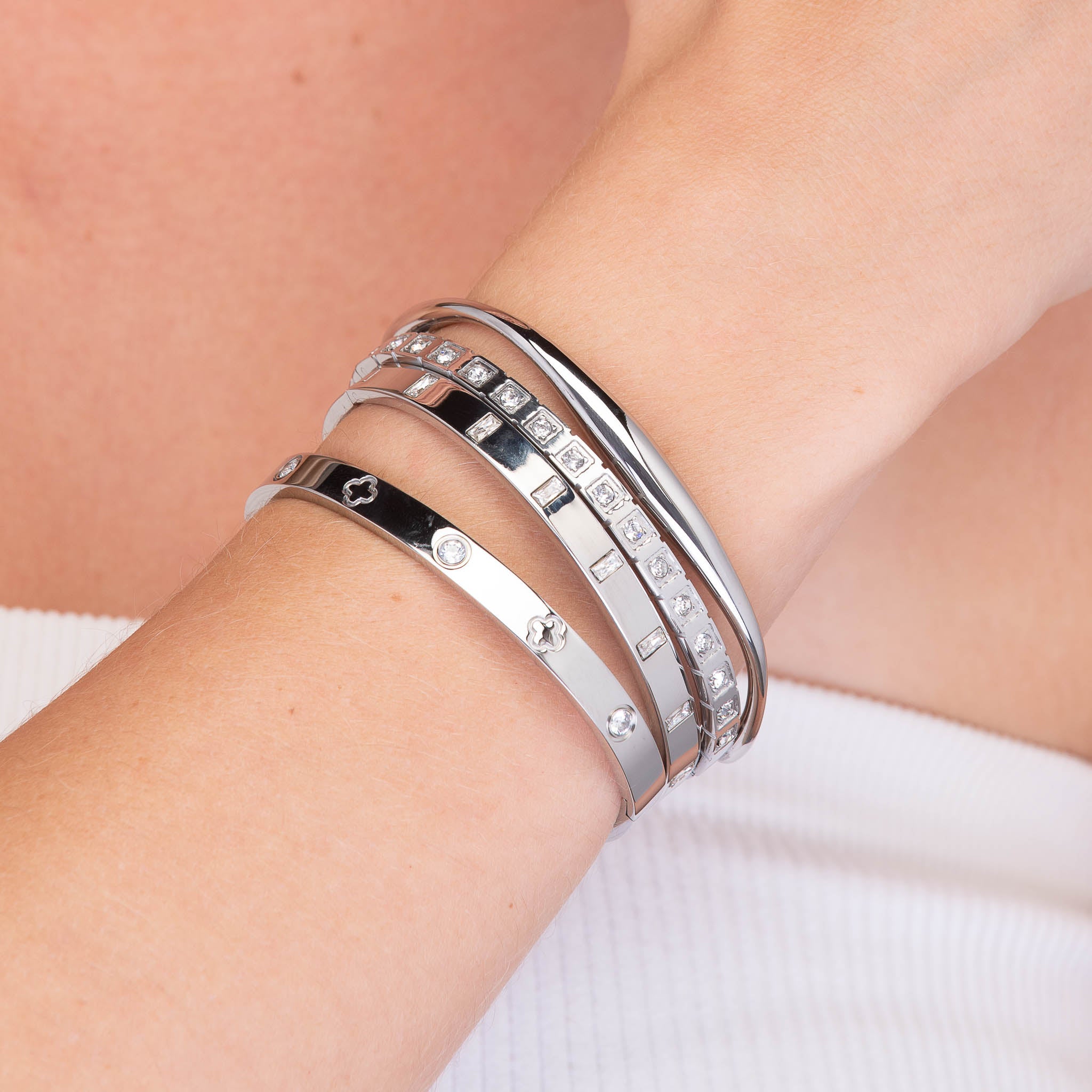 Swirl Open Cuff Bangle