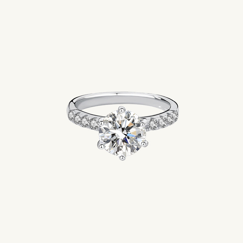 New Diamond Moissanite Ring Solitaire 2 Ct GRA Certificate Sz 7 newest 1/2