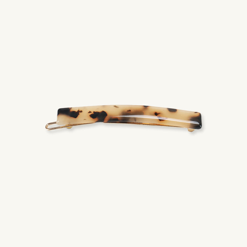 Light Tortoiseshell Bar French Small Hair Clip