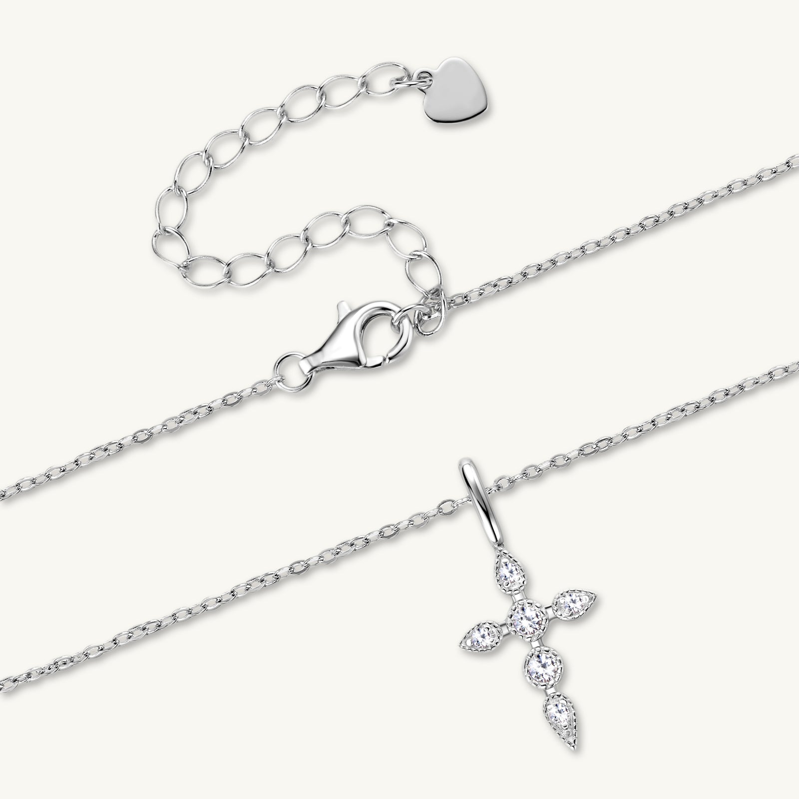 Cross Pendant Moissanite Necklace