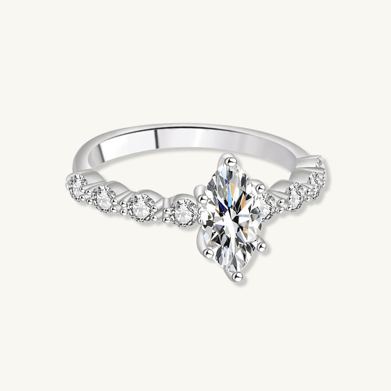 1 ct The Elizabeth Moissanite Diamond Engagement Ring