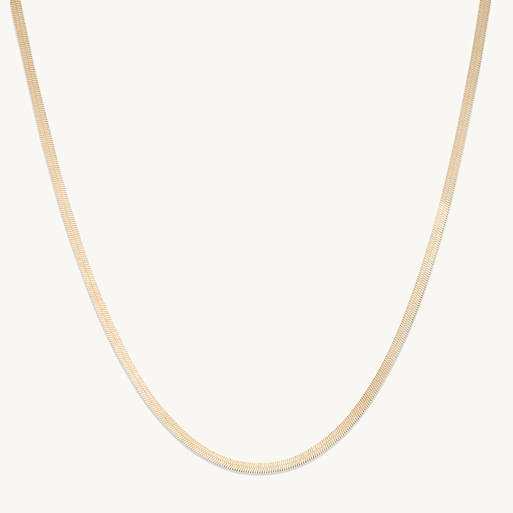 Classic Herringbone Chain Necklace