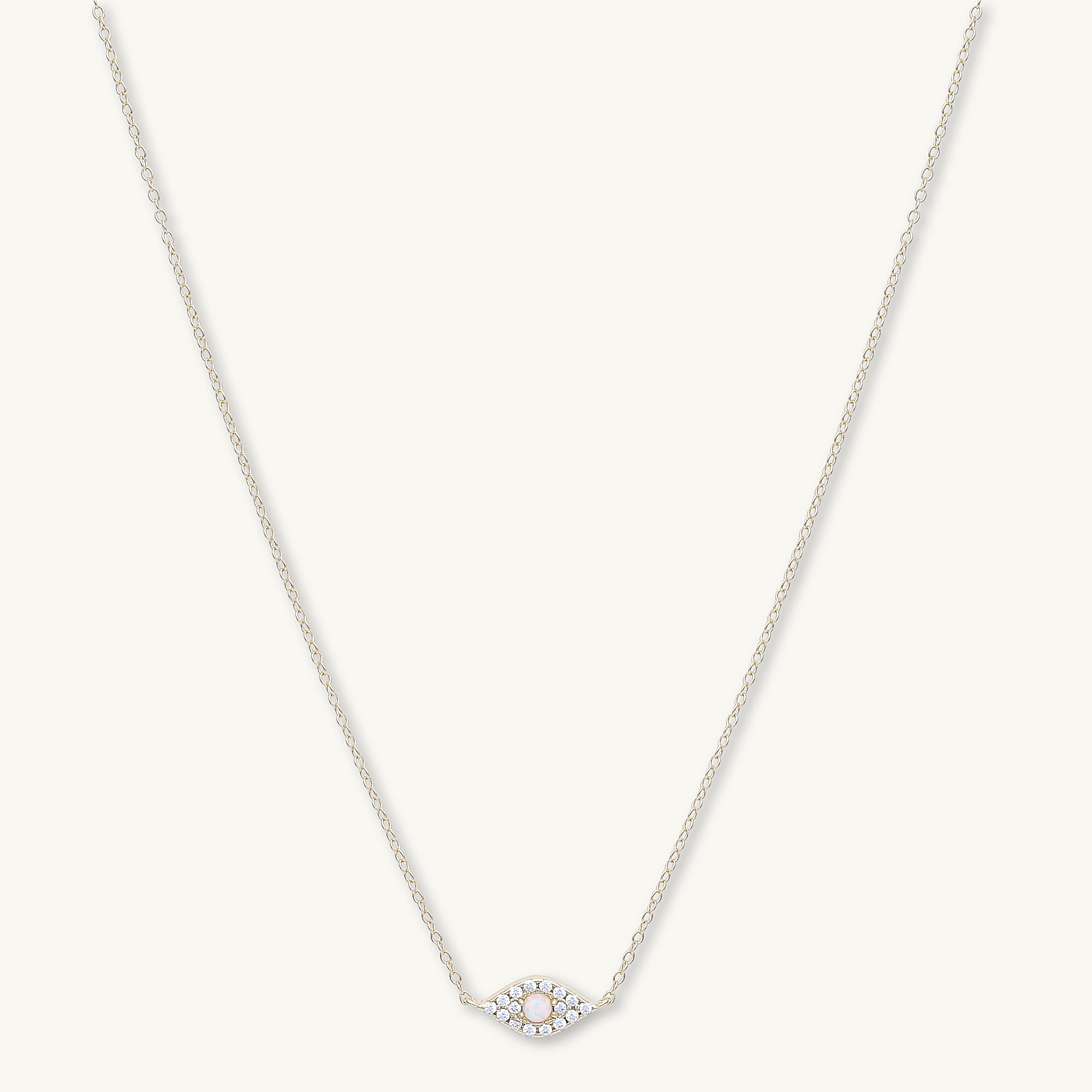 Opal evil deals eye necklace