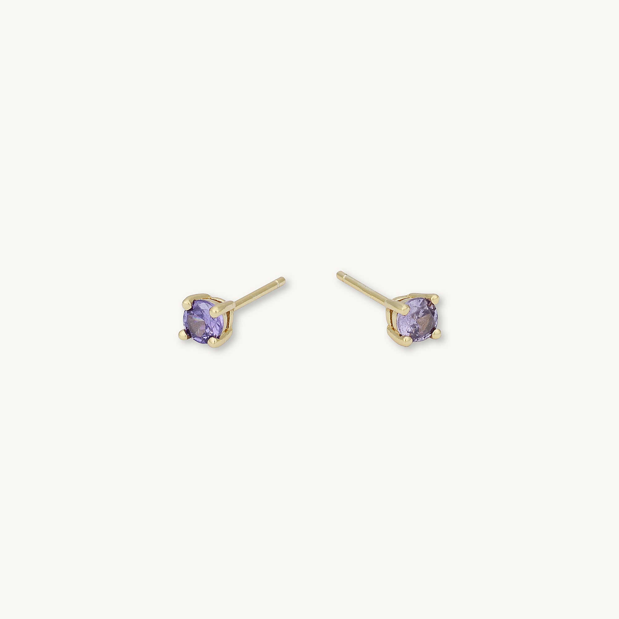 Classic Birthstone Earrings February