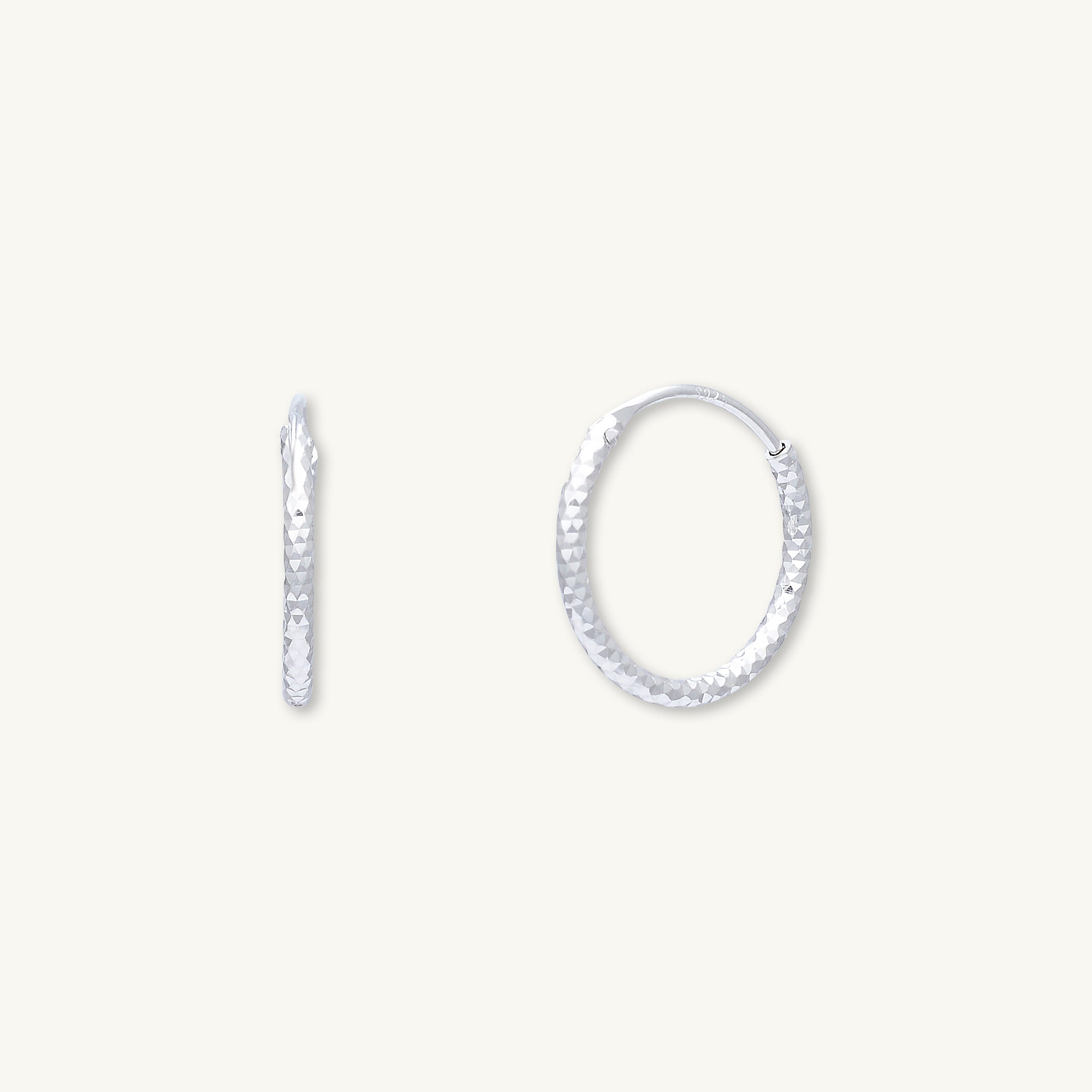 Edged Hoop Earrings