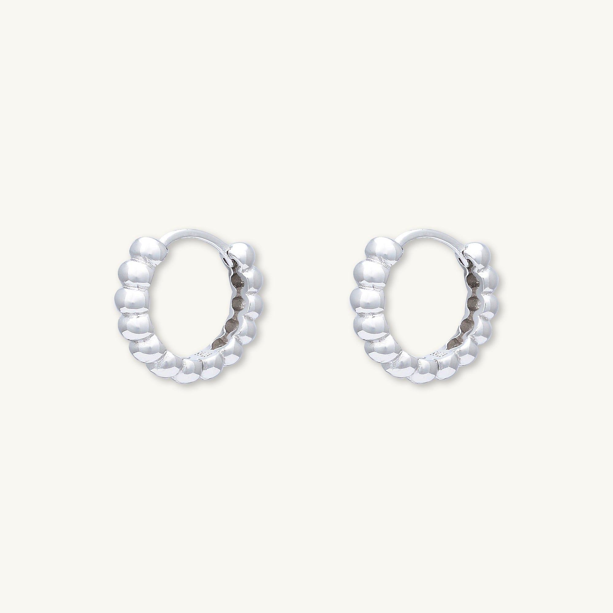 Thick Dot Huggie Earrings