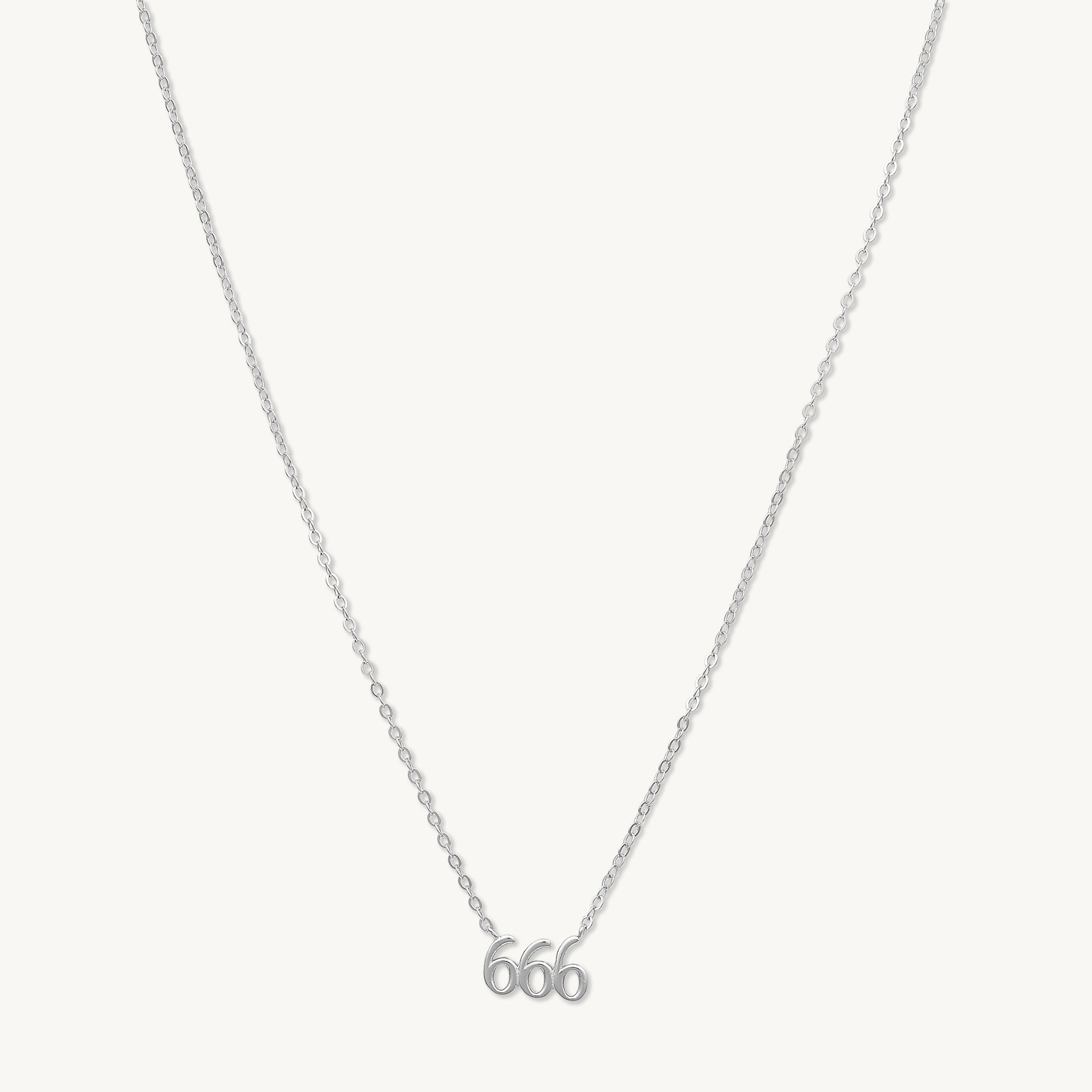 666 Angel Number Pendant Necklace