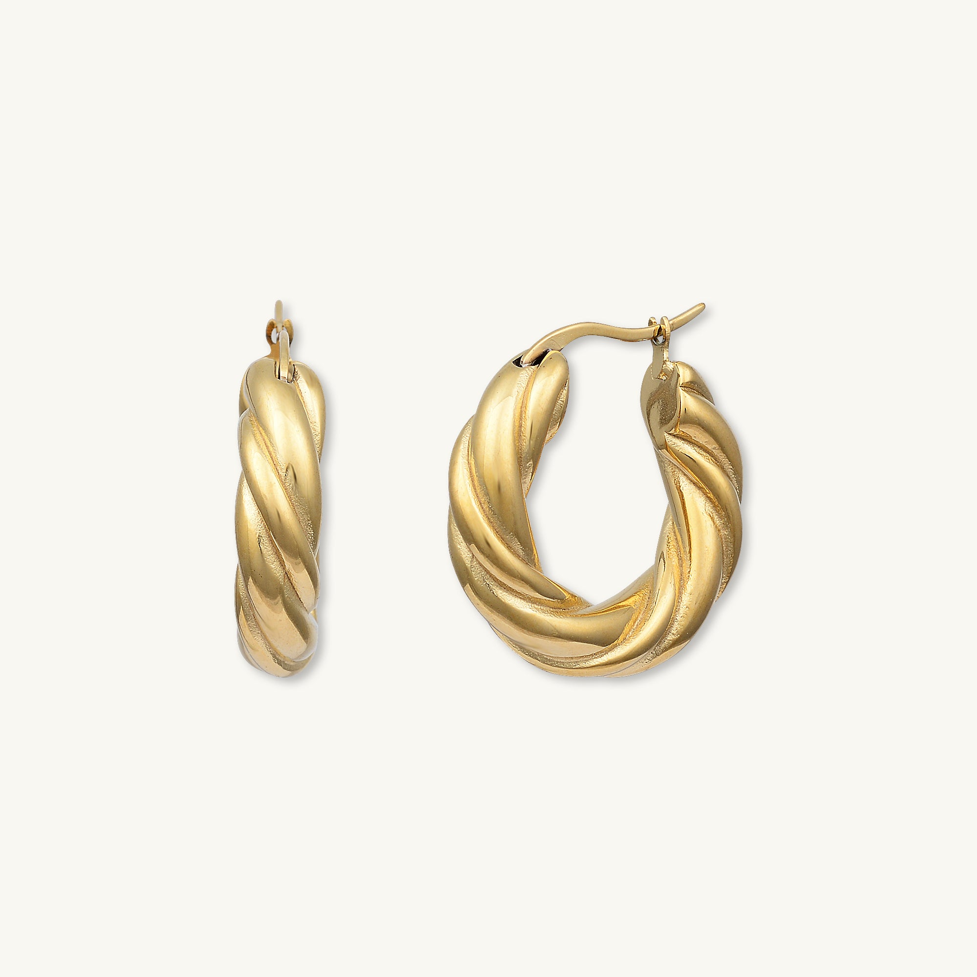 Amalia Twist Hoop Earrings