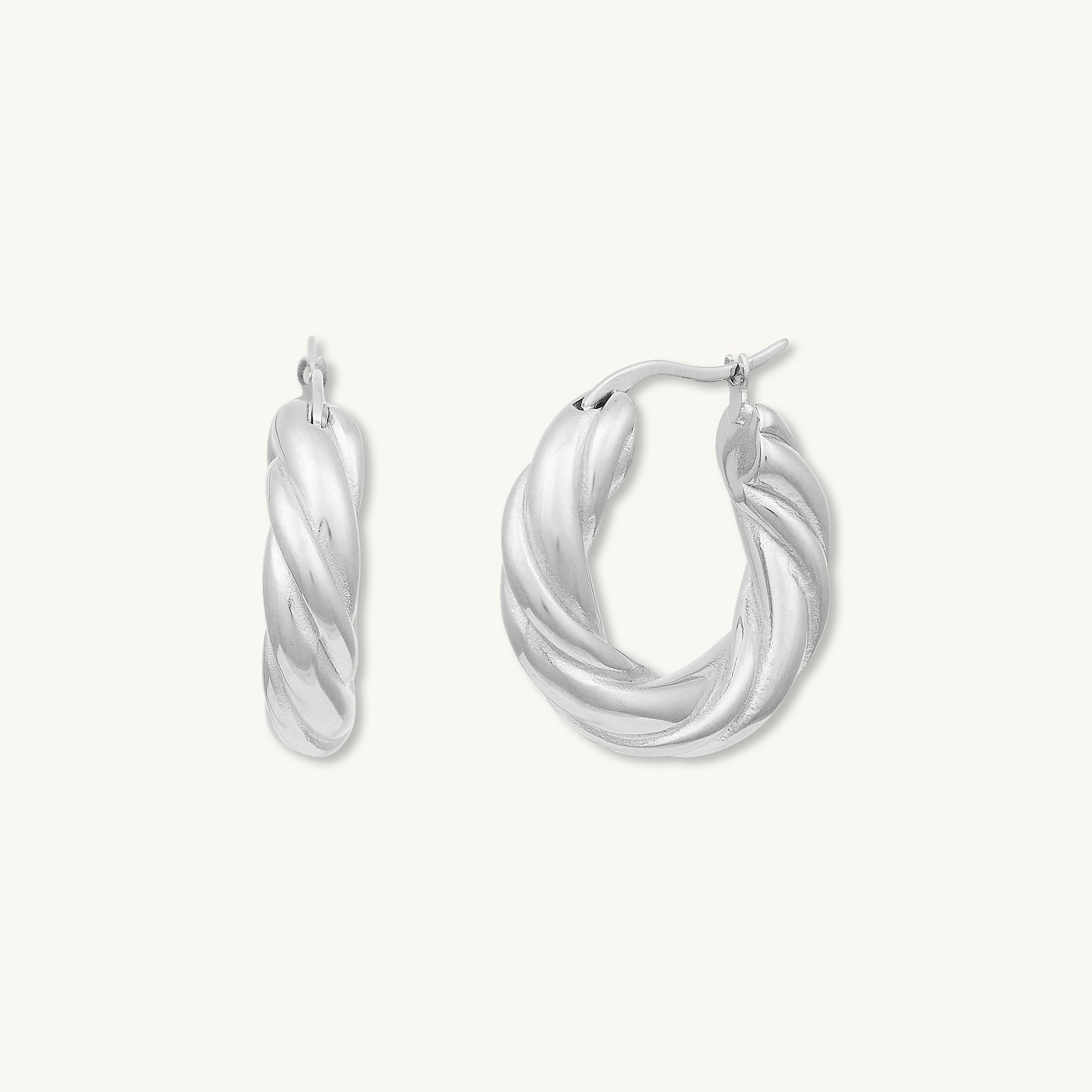 Amalia Twist Hoop Earrings