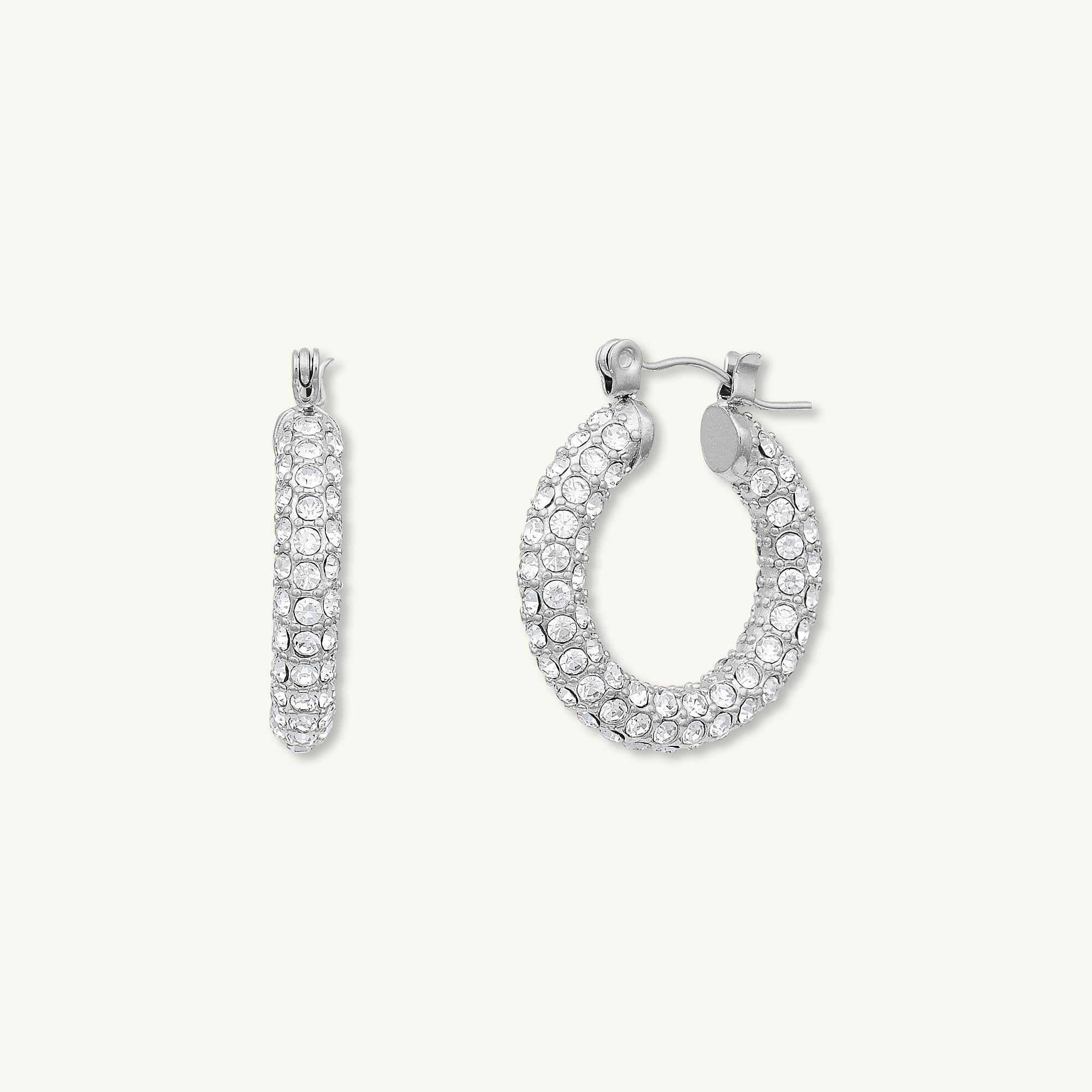 Alessia Zirconia Hoop Earrings