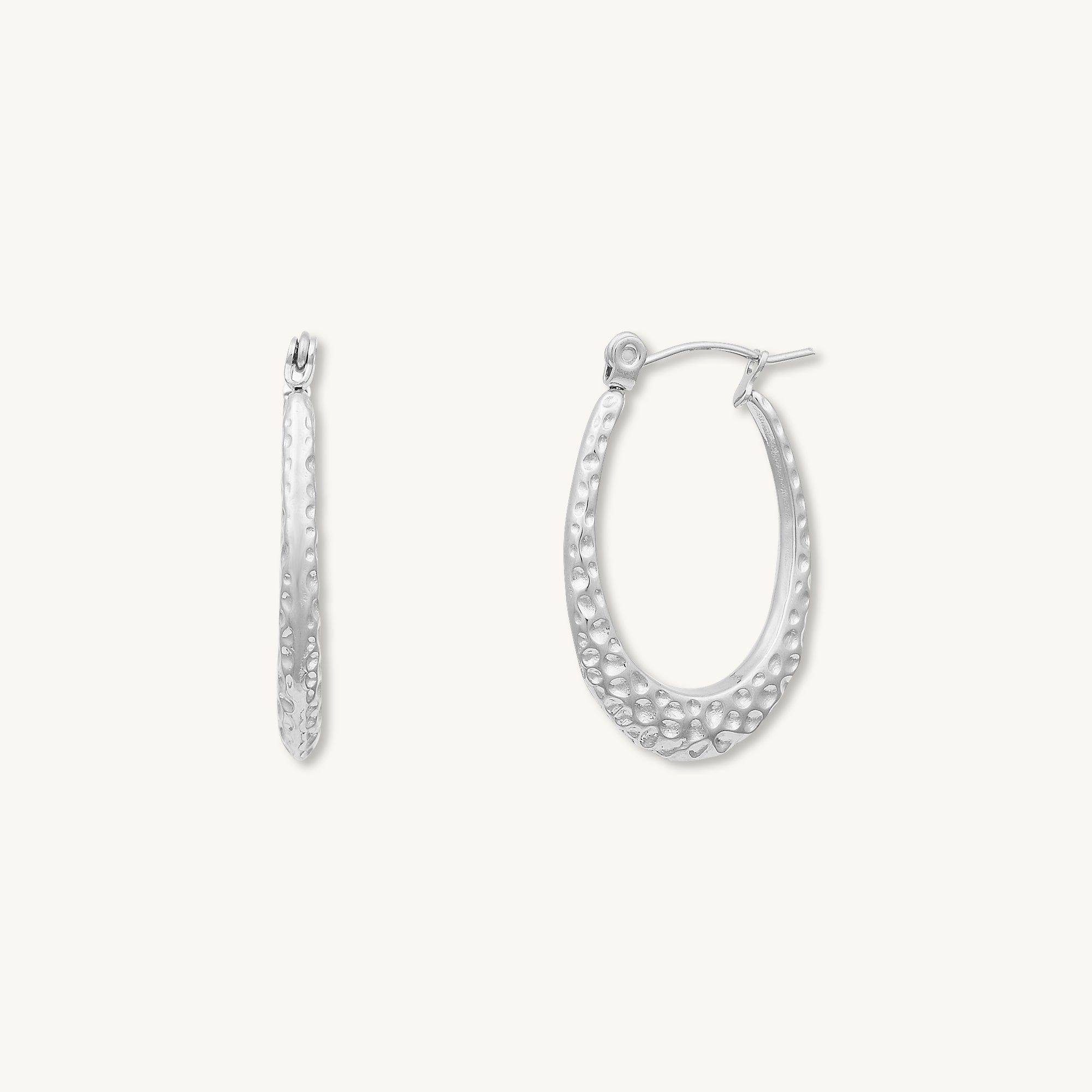 Ivy Molten Hoop Earrings