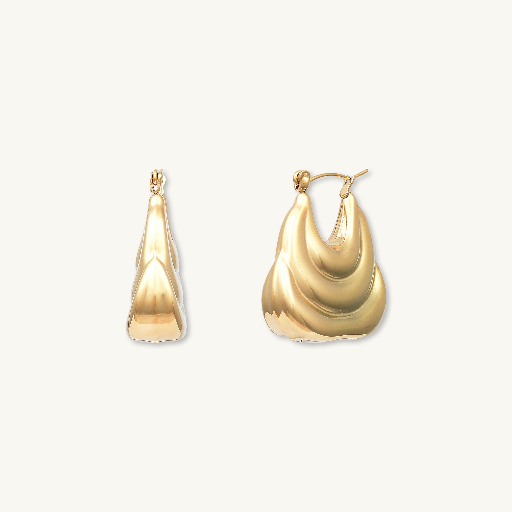 Naomi Dome Hoop Earrings