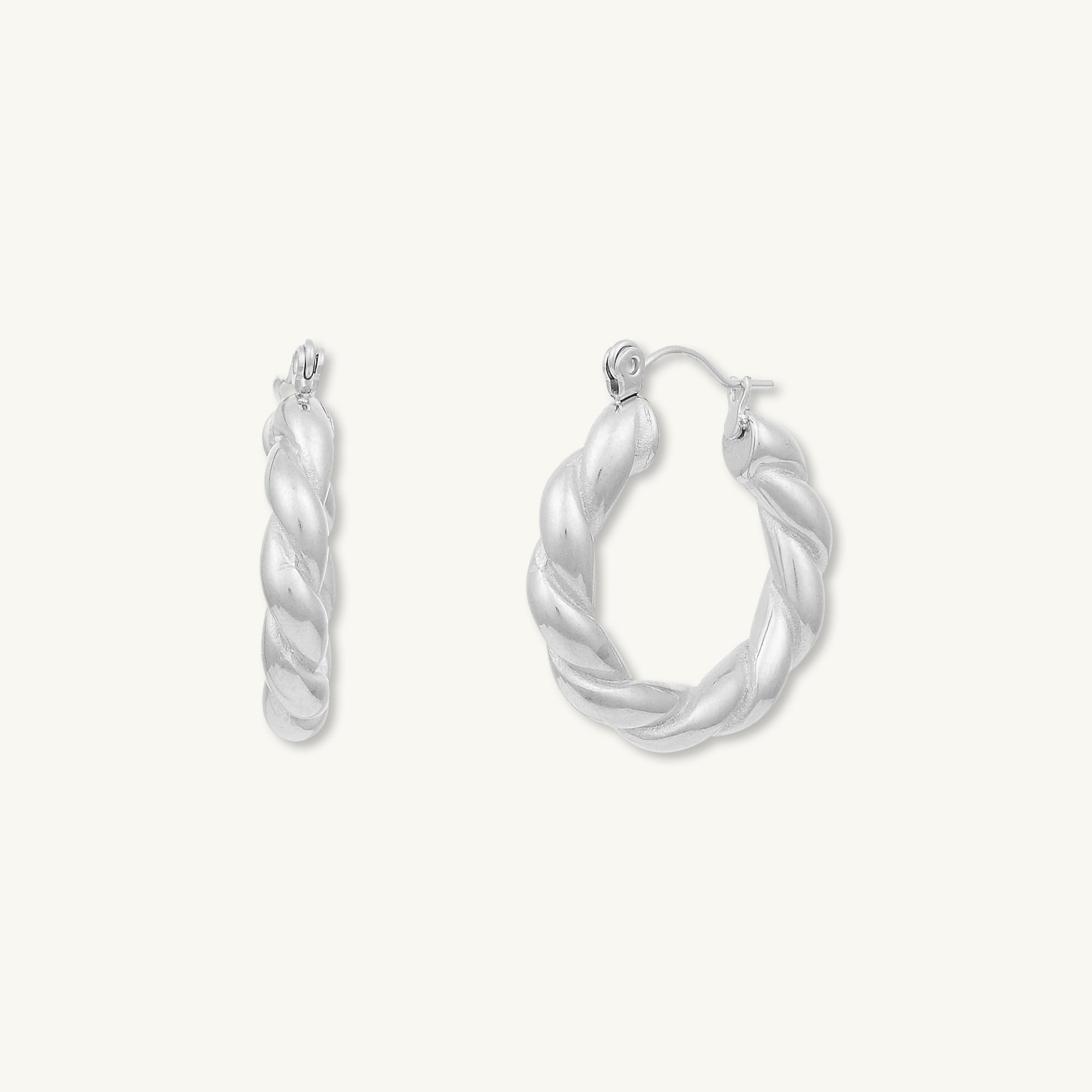 Summer Twist Hoop Earrings