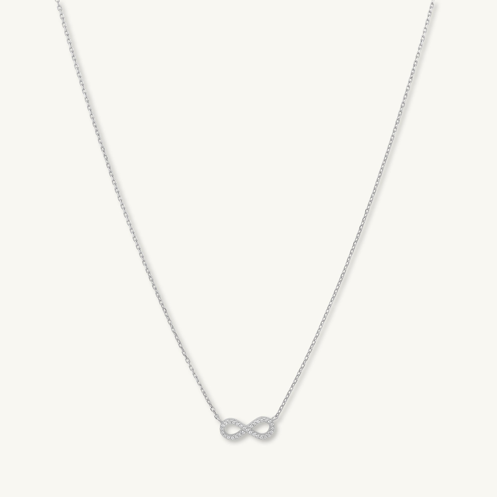 Infinity Sapphire Chain Necklace