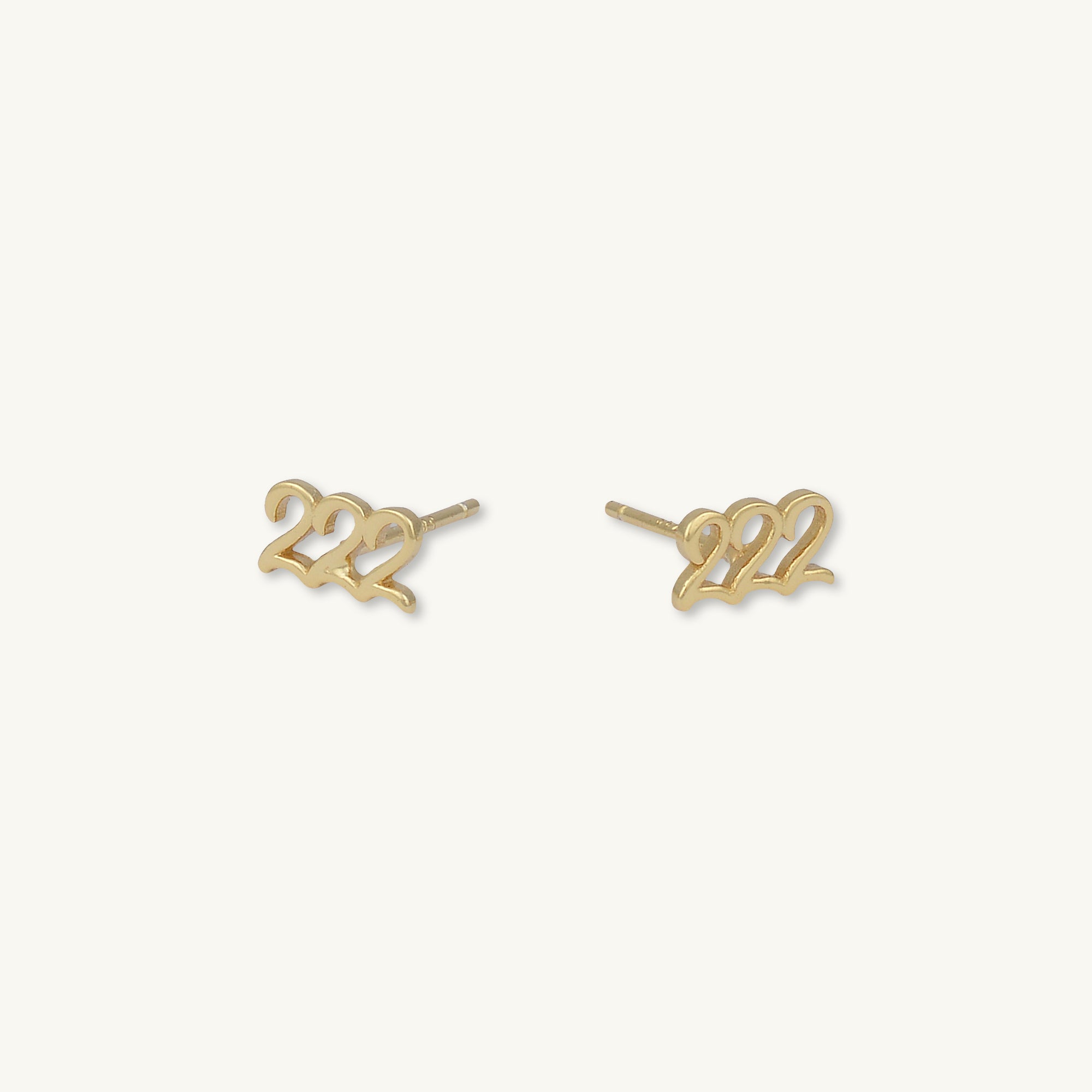 222 Angel Number Earrings