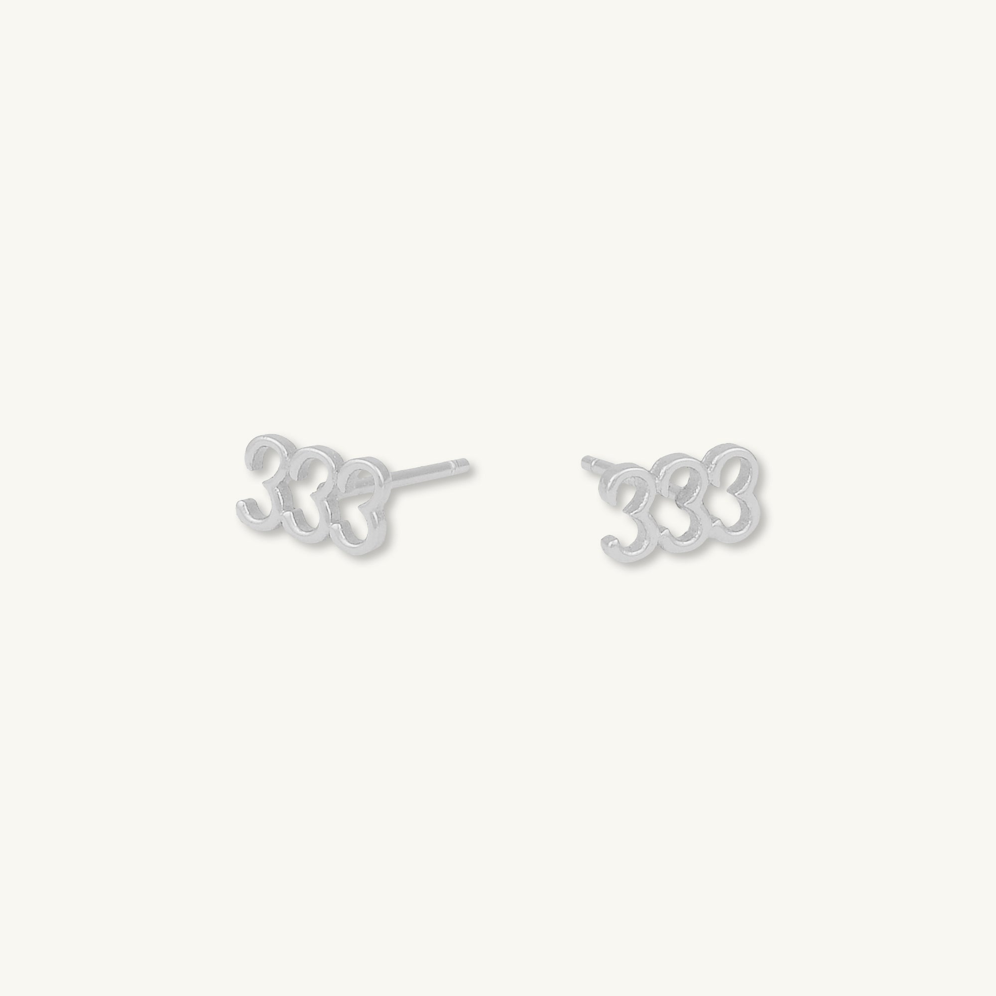 333 Angel Number Earrings