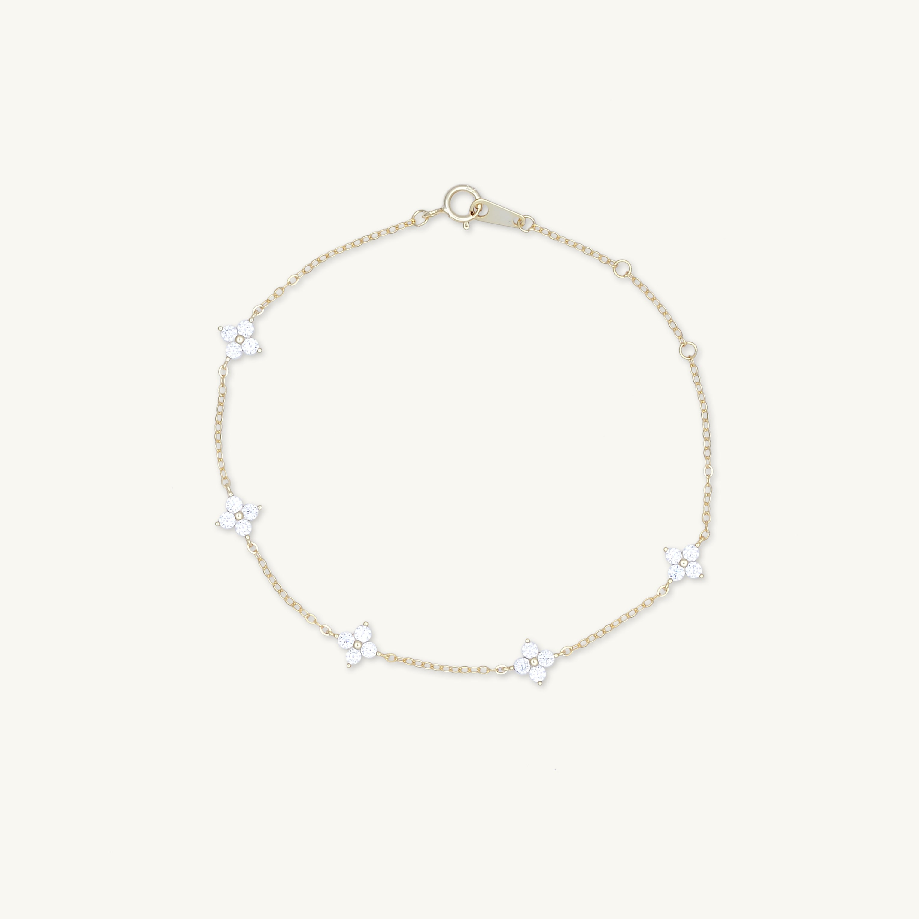 Clover Station Chain Bracelet