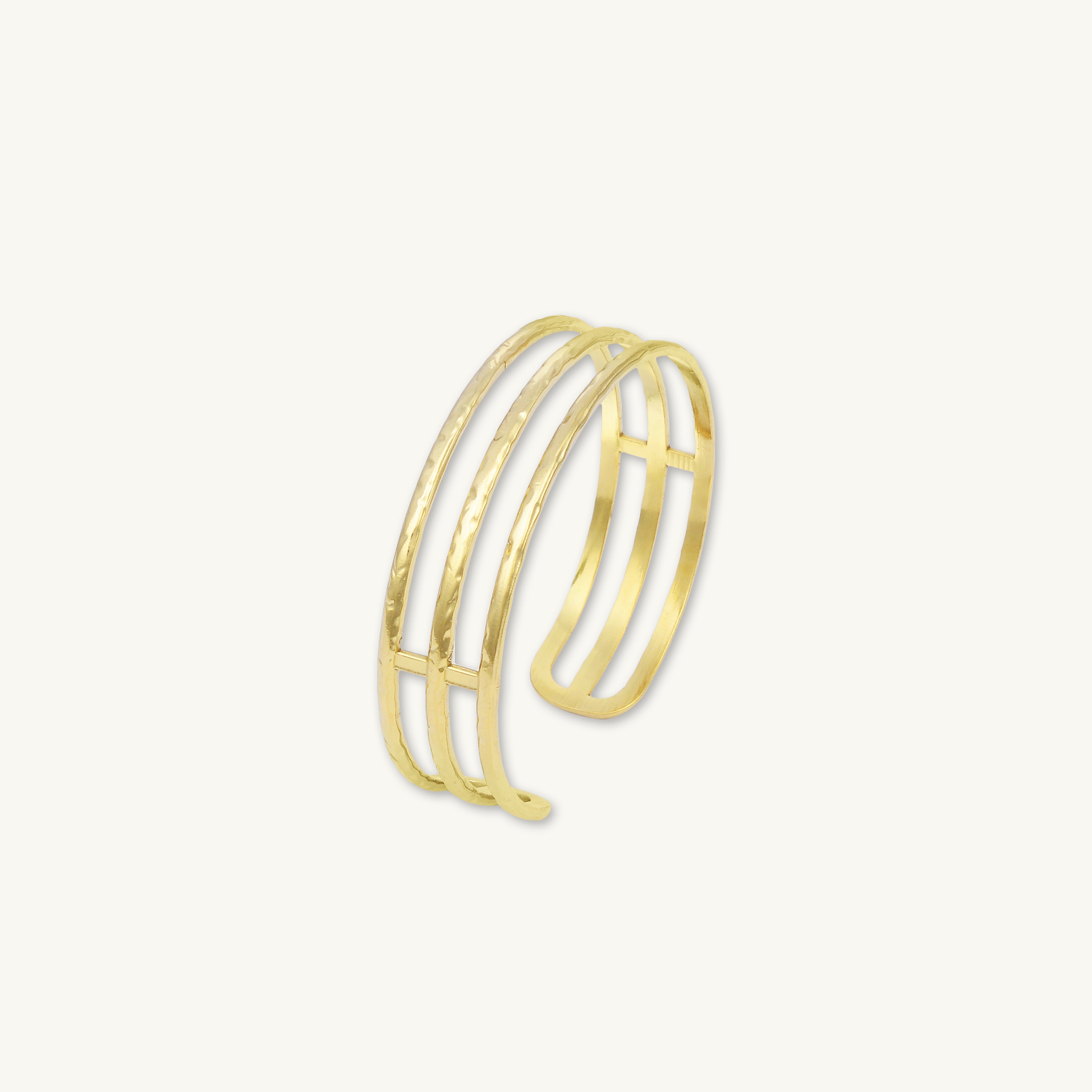 Triple Open Cuff Statement Bangle