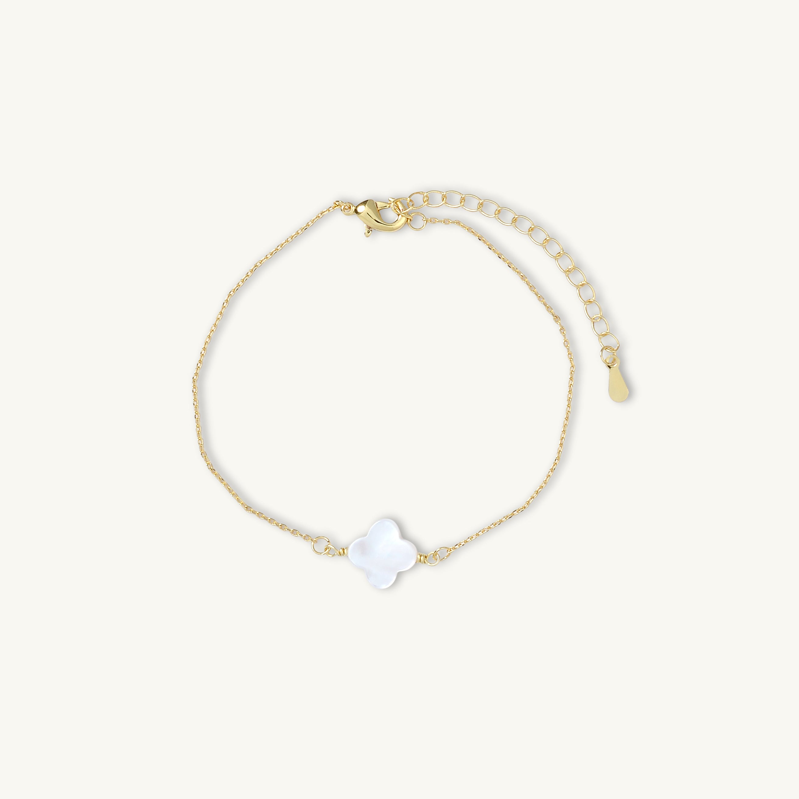 Clover MOP Chain Bracelet