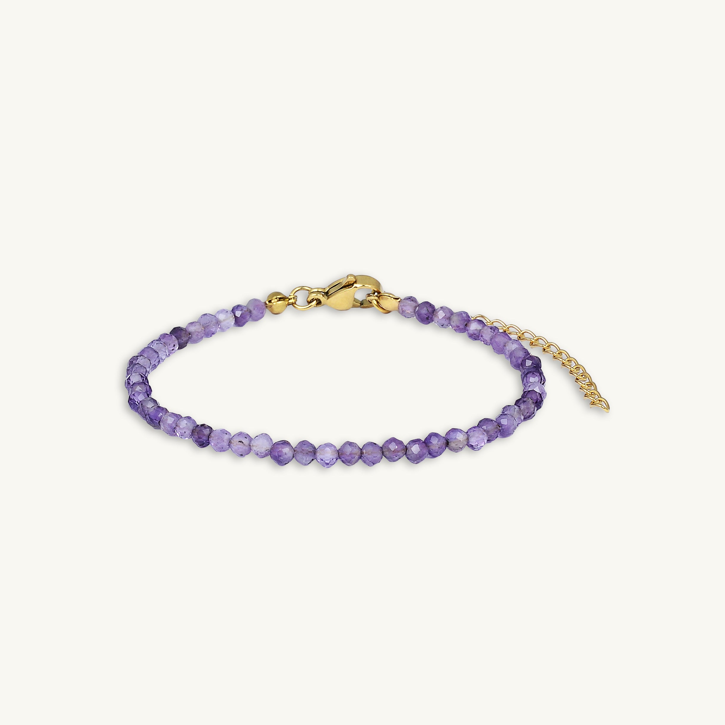 Amethyst Crystal Beaded Bracelet