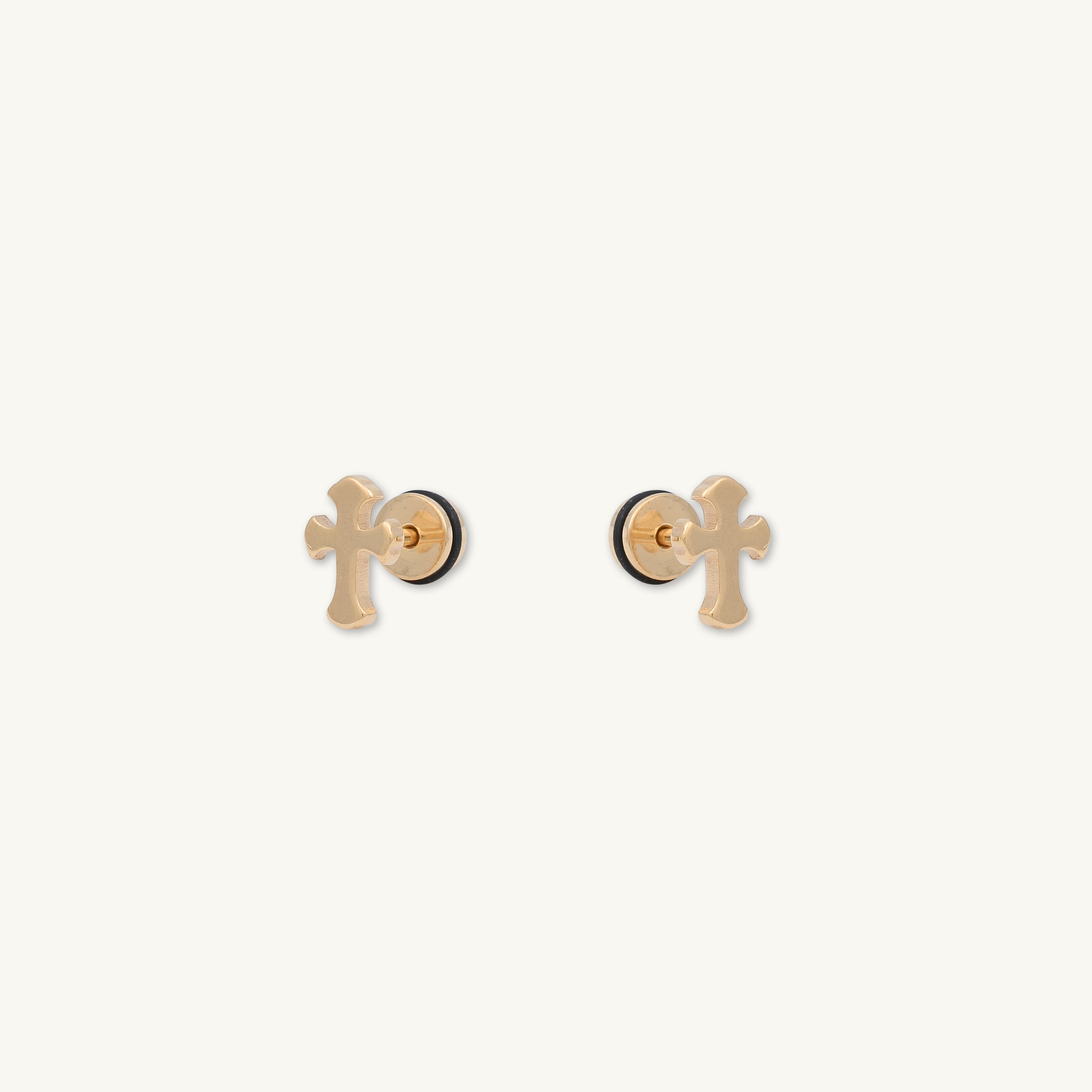 Unisex Cross Stud Earrings