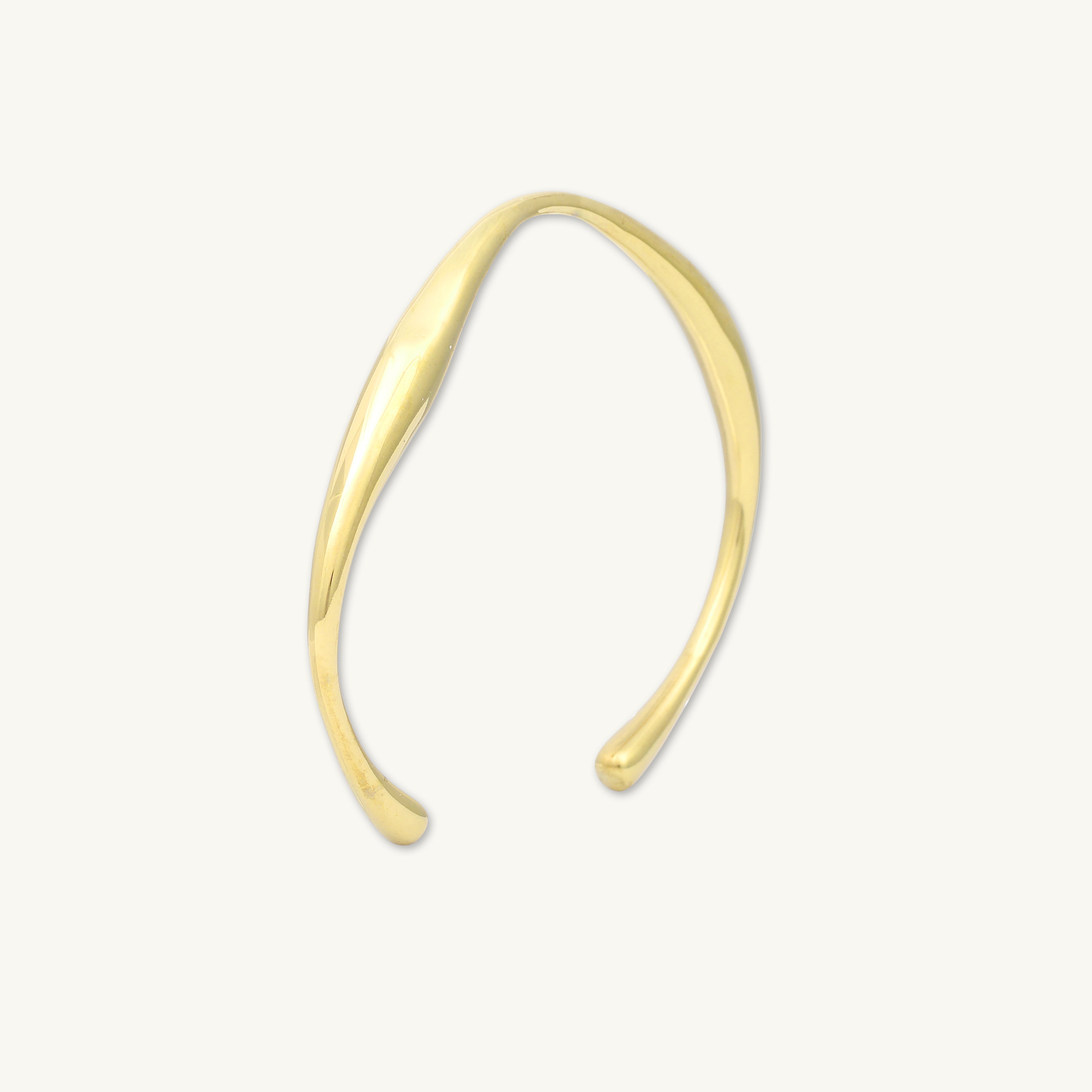 Swirl Open Cuff Bangle