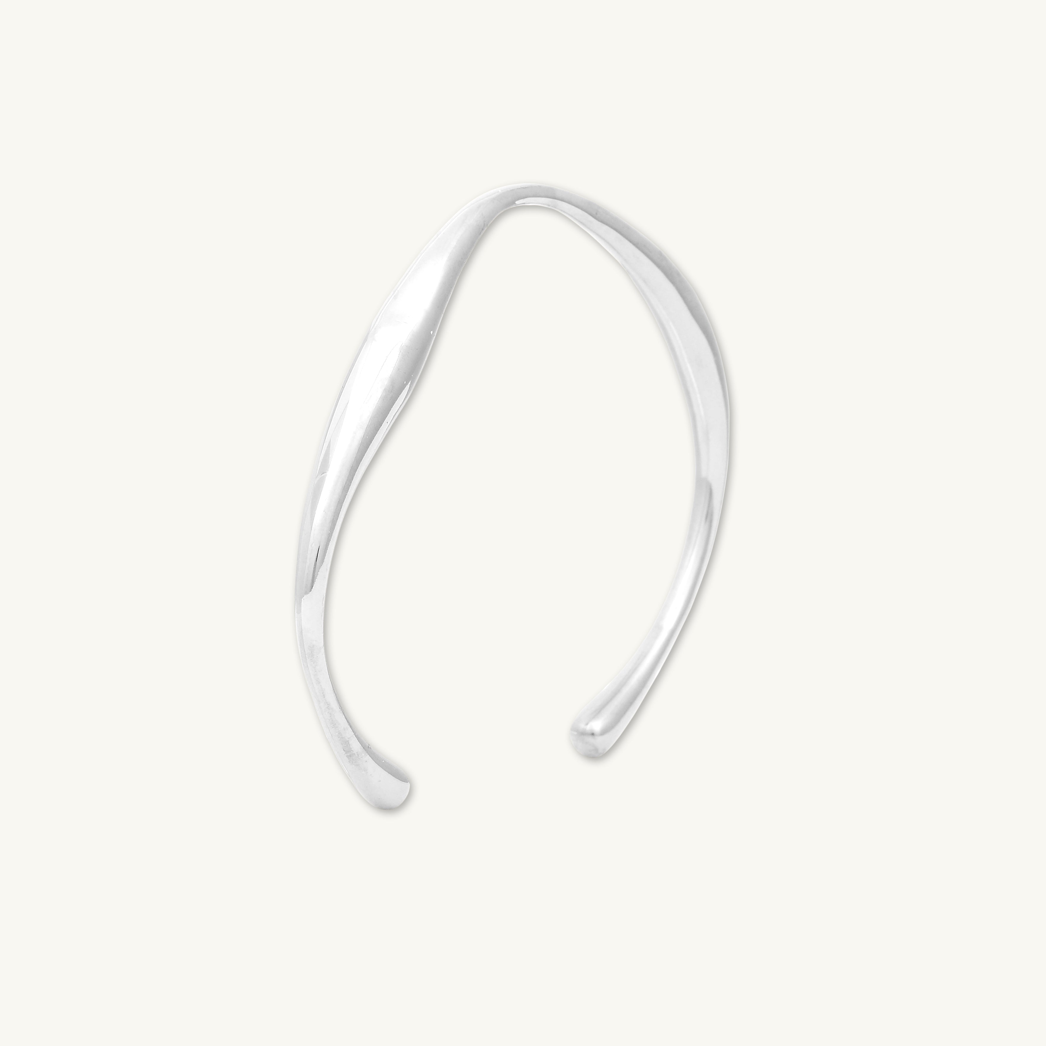 Swirl Open Cuff Bangle