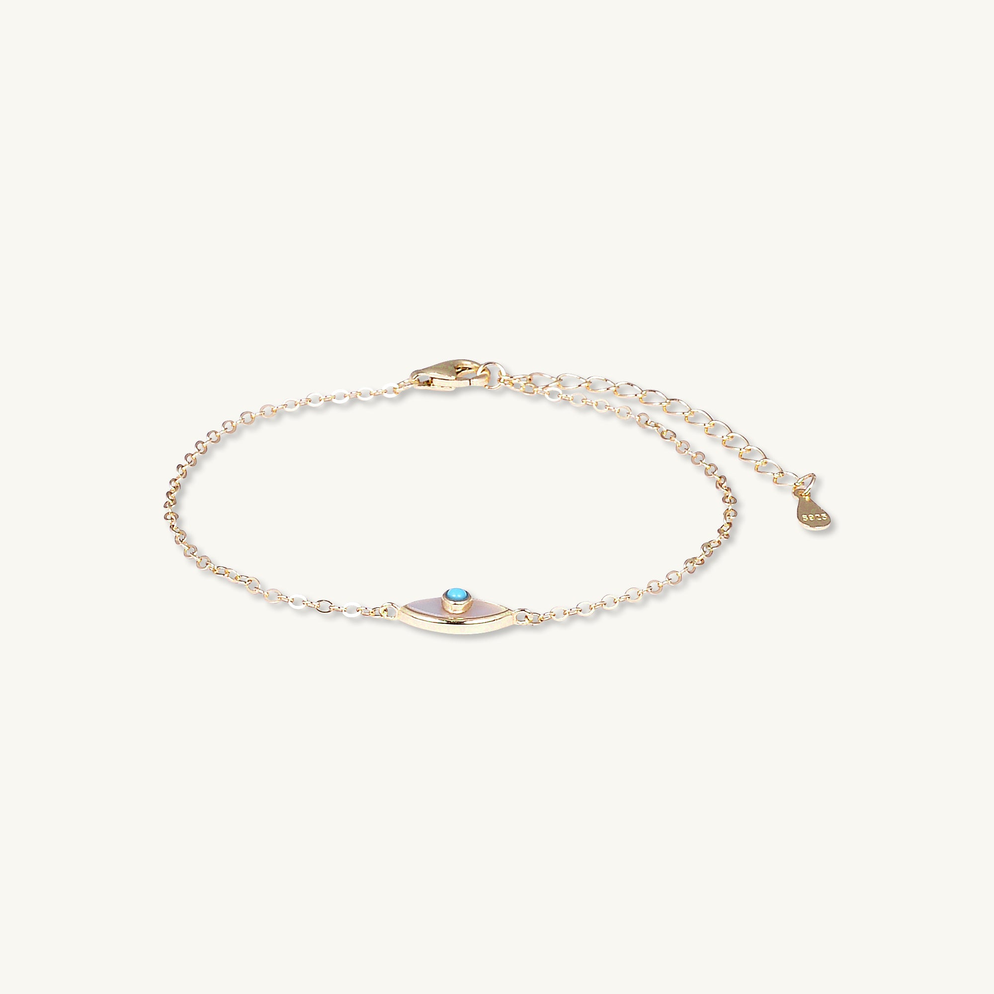 Evil Eye Mother Of Pearl Bracelet