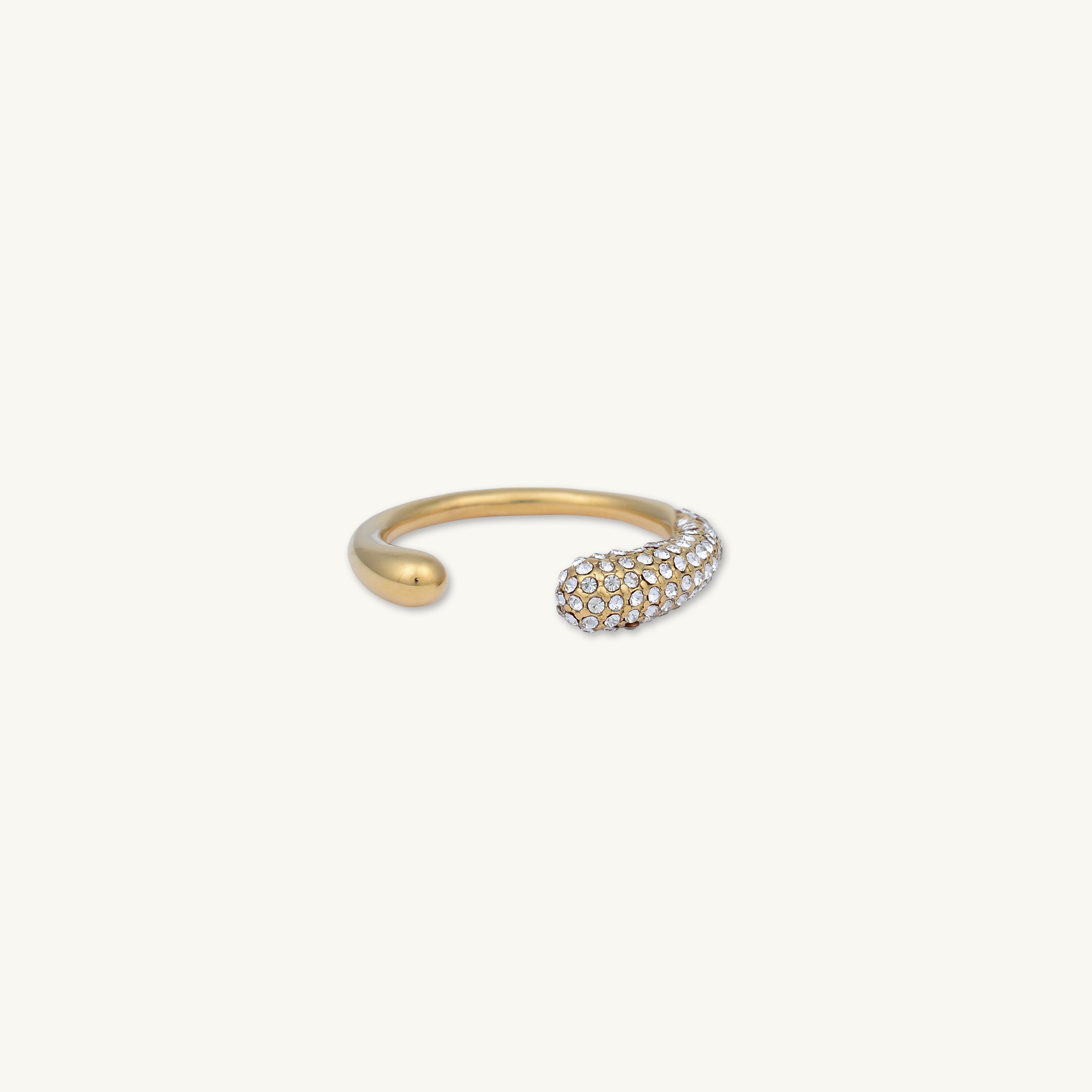 Open Cuff Zirconia Ring