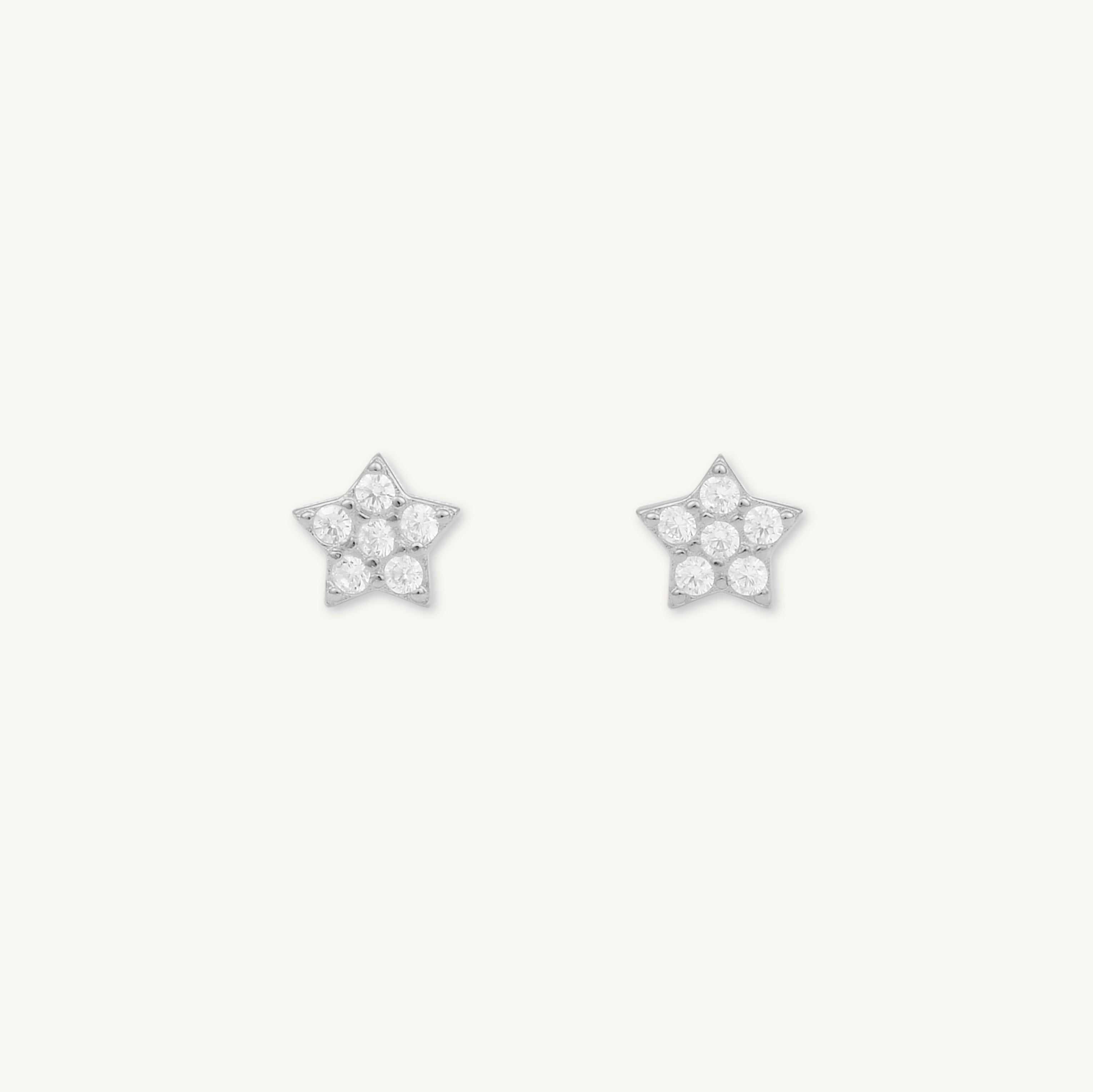 Star Sapphire Stud Earrings