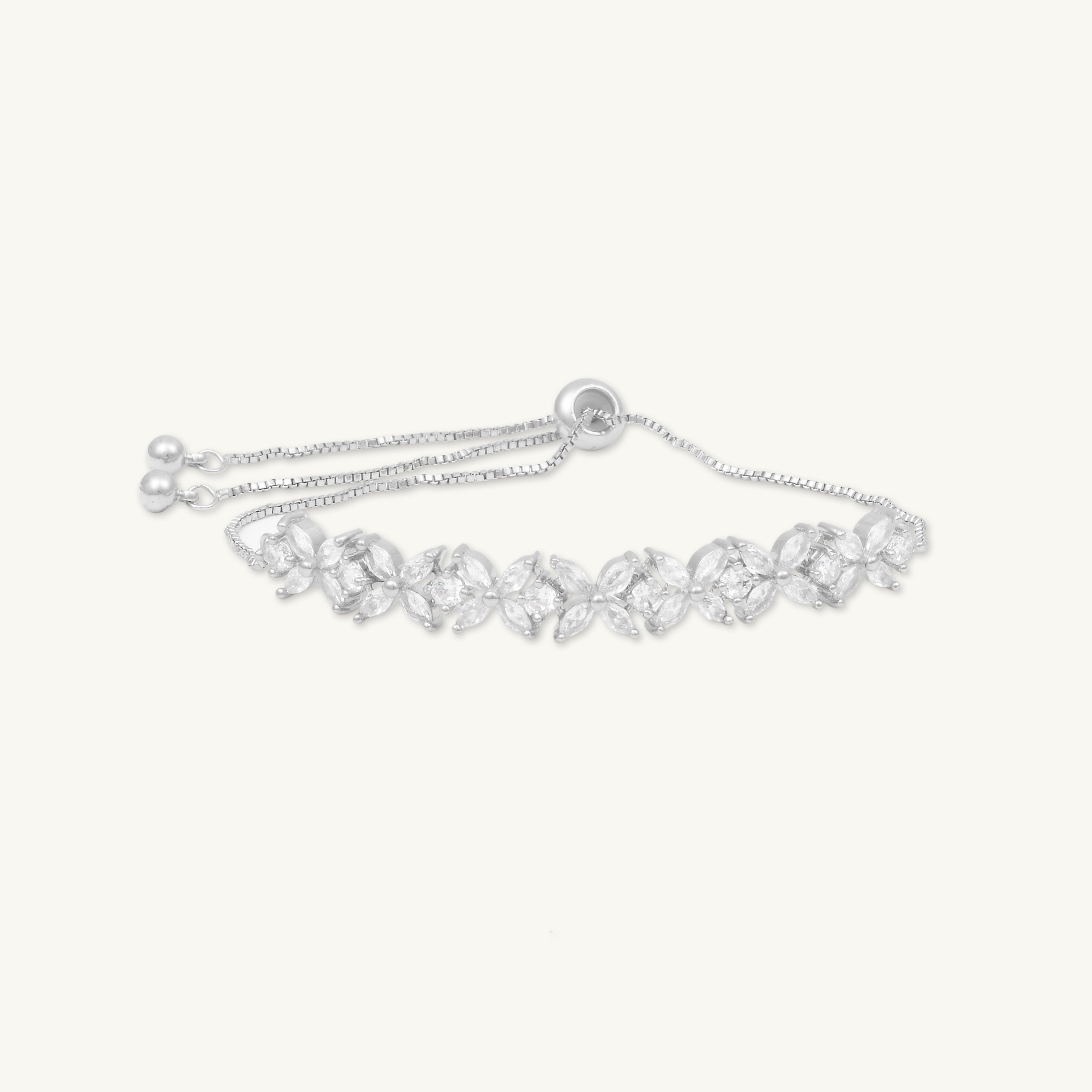 Clover Marquise Tennis Chain Bracelet