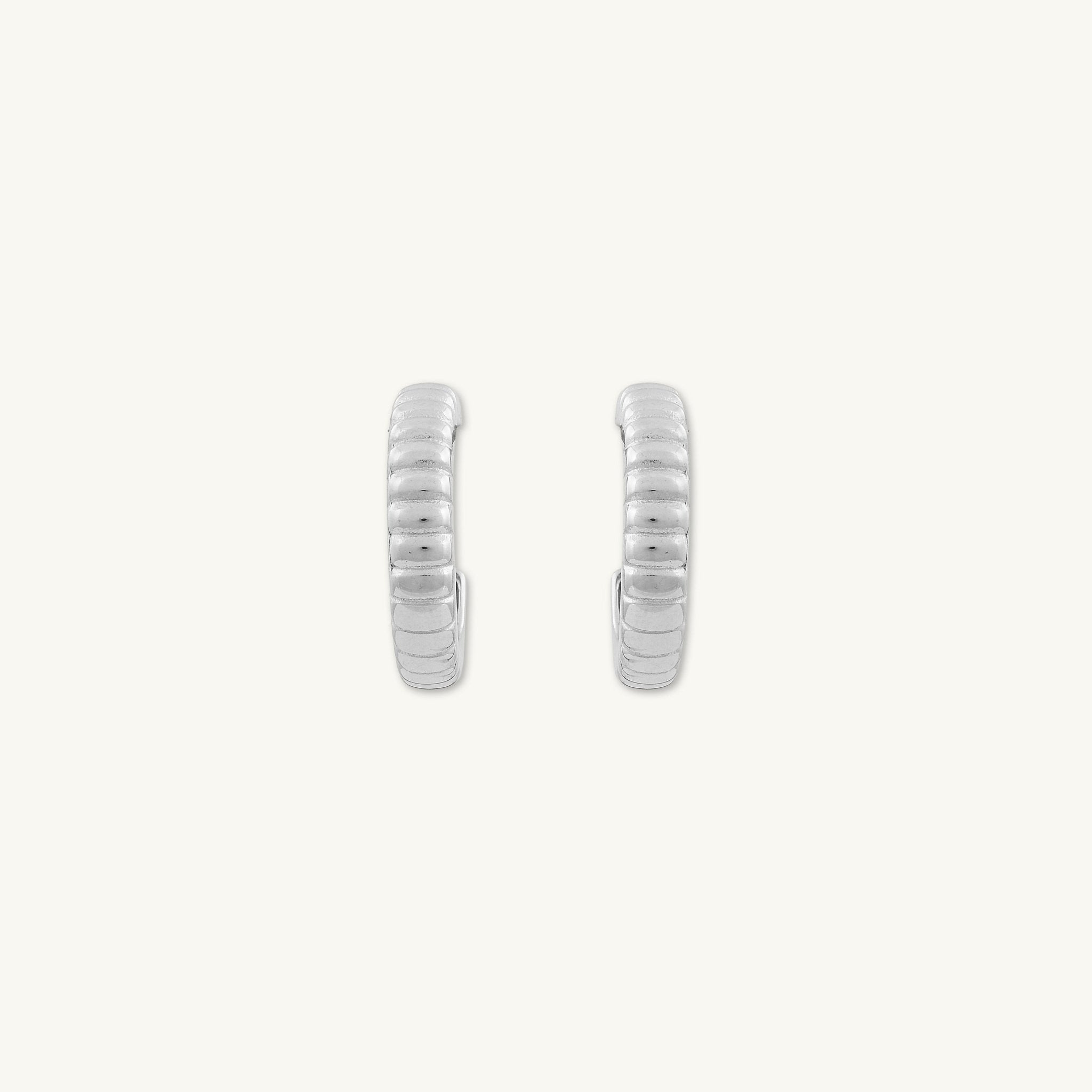 Amari Ridges Statement Hoop Earrings - Camile & Stone