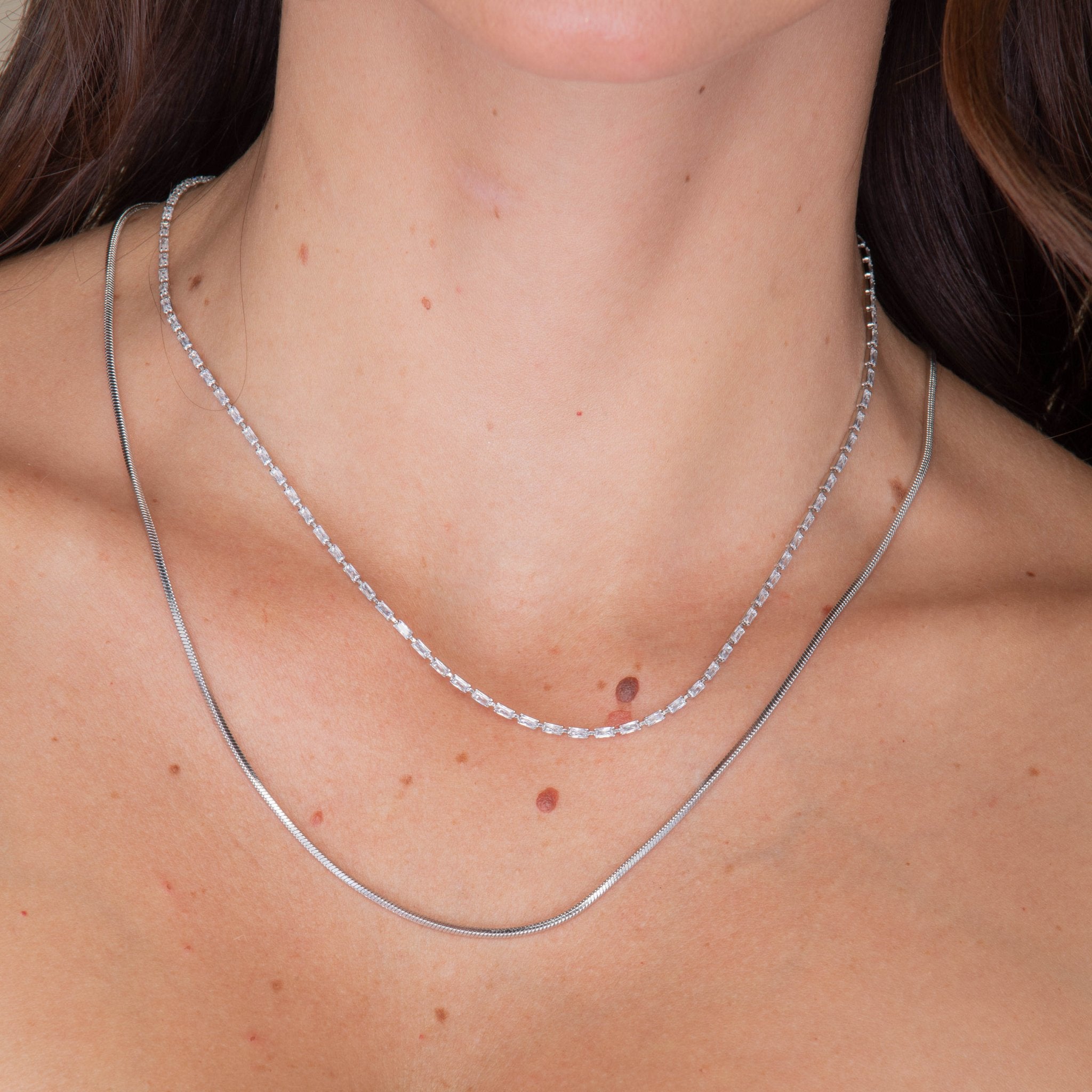 Baguette Tennis Necklace