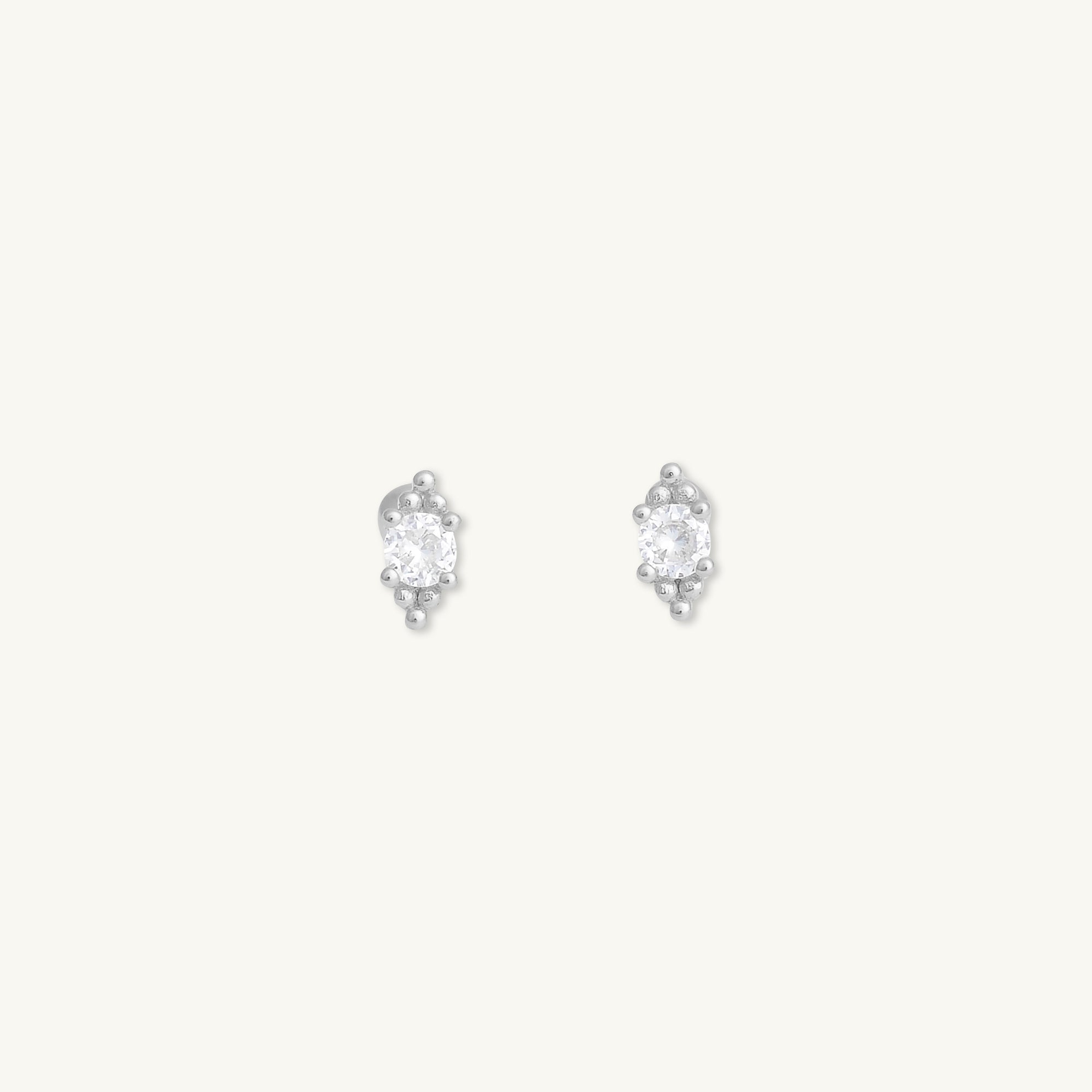 Boho Sapphire Barbell Stud Cartilage Earrings - Camile & Stone