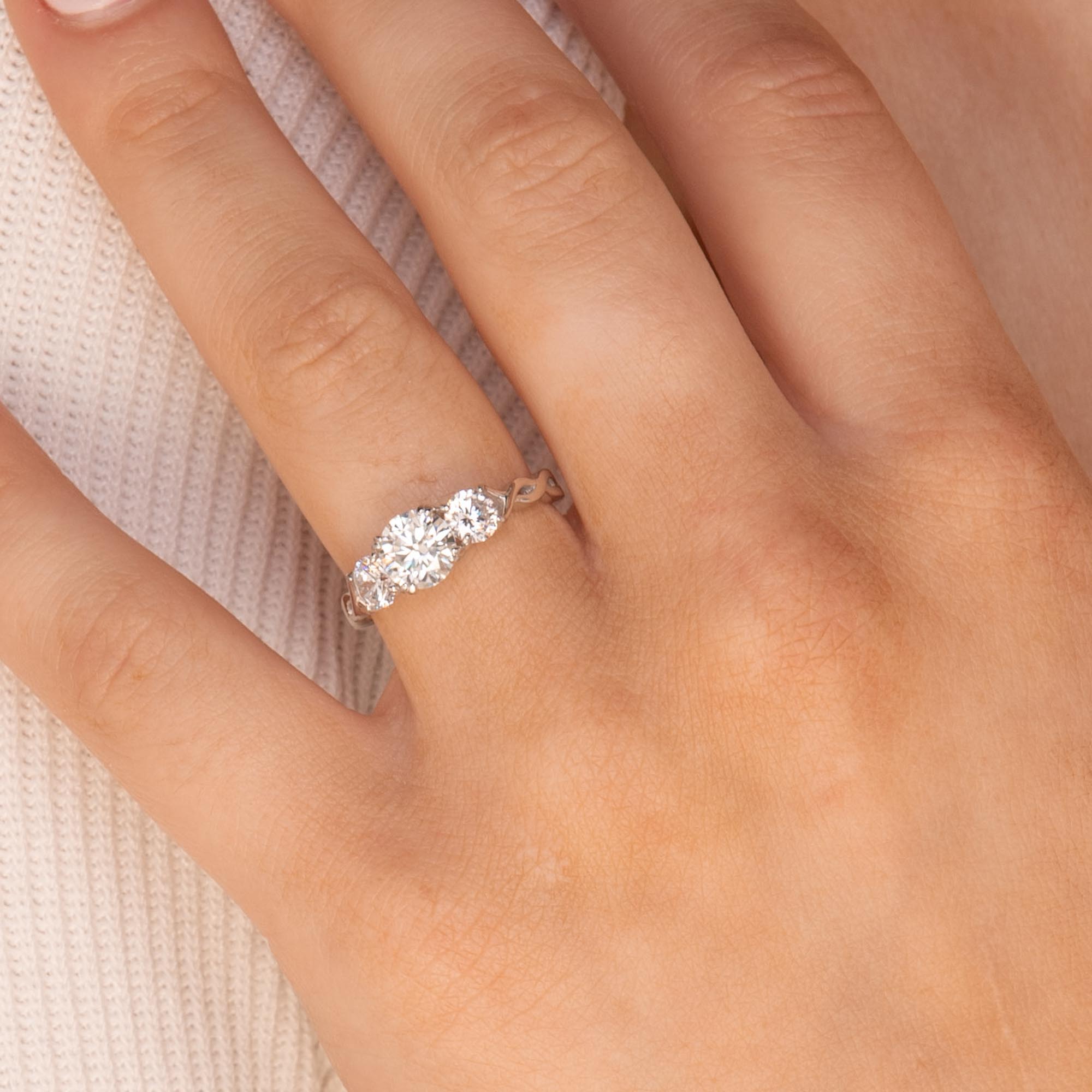 1.0 ct The Aubrey Moissanite Diamond Ring