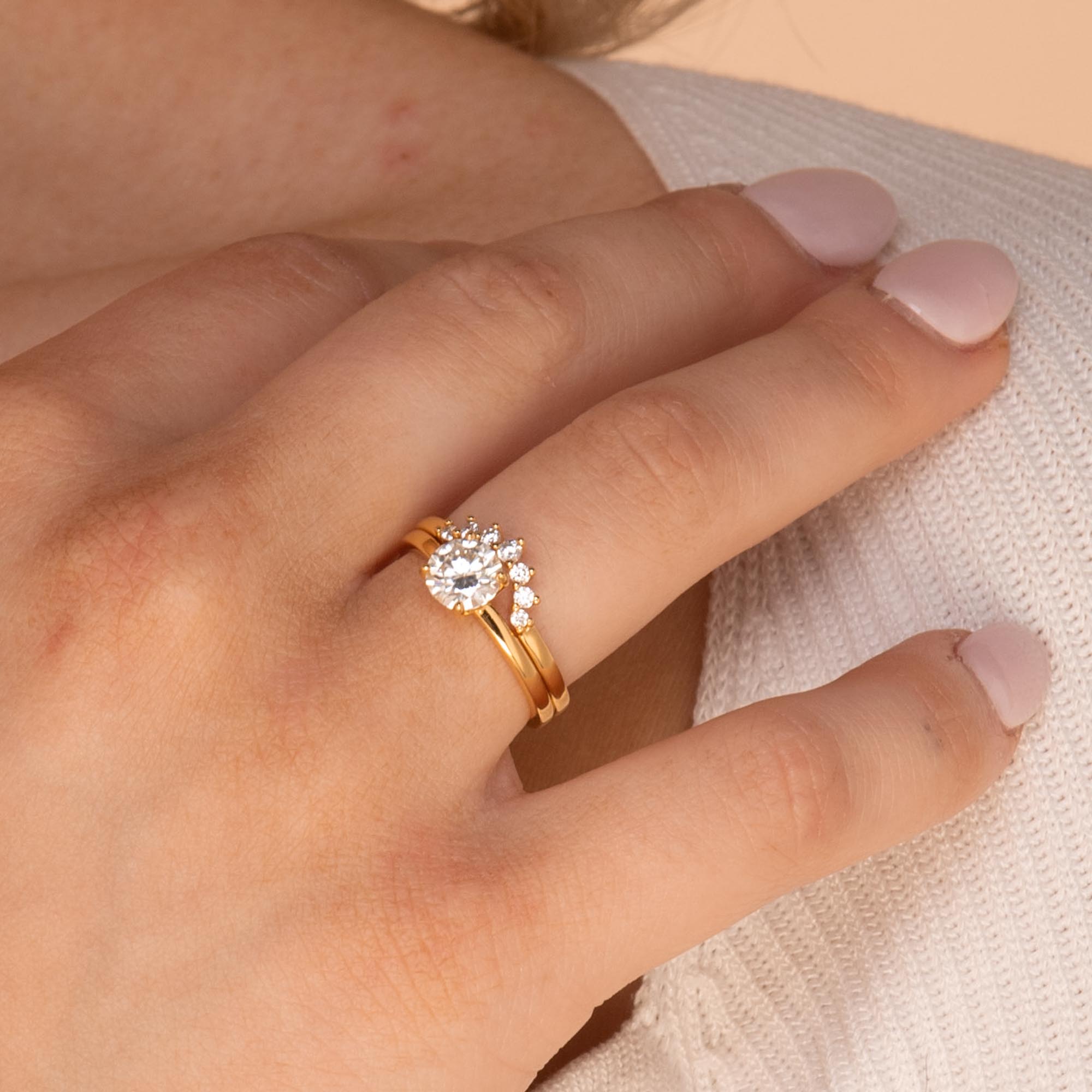 1 ct The Peyton Moissanite Diamond Engagement Ring