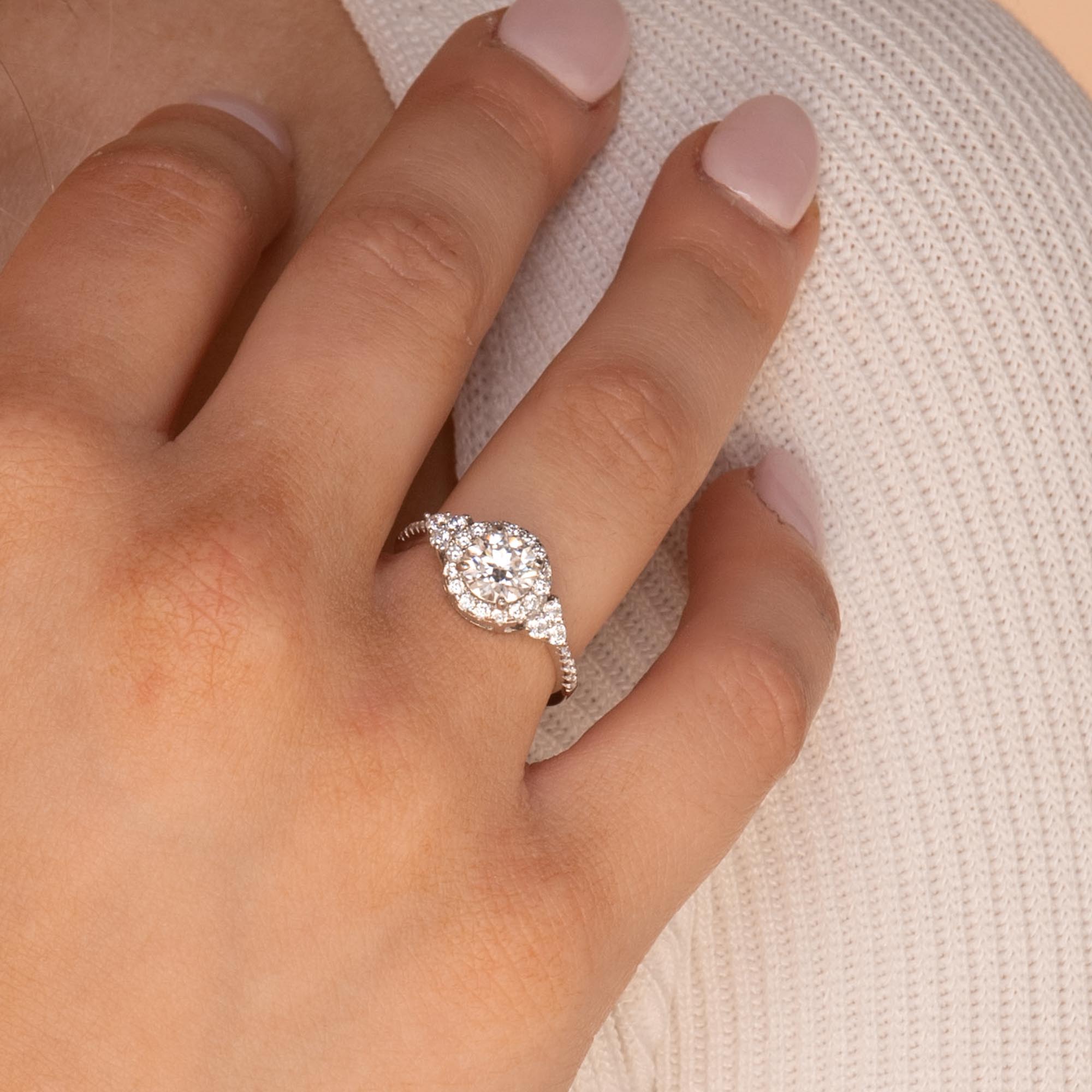 1.0 ct The Audrey Moissanite Diamond Ring