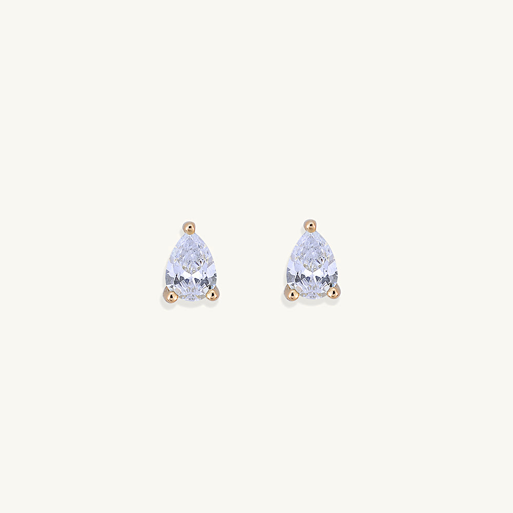 Pear Sapphire Stud Earrings